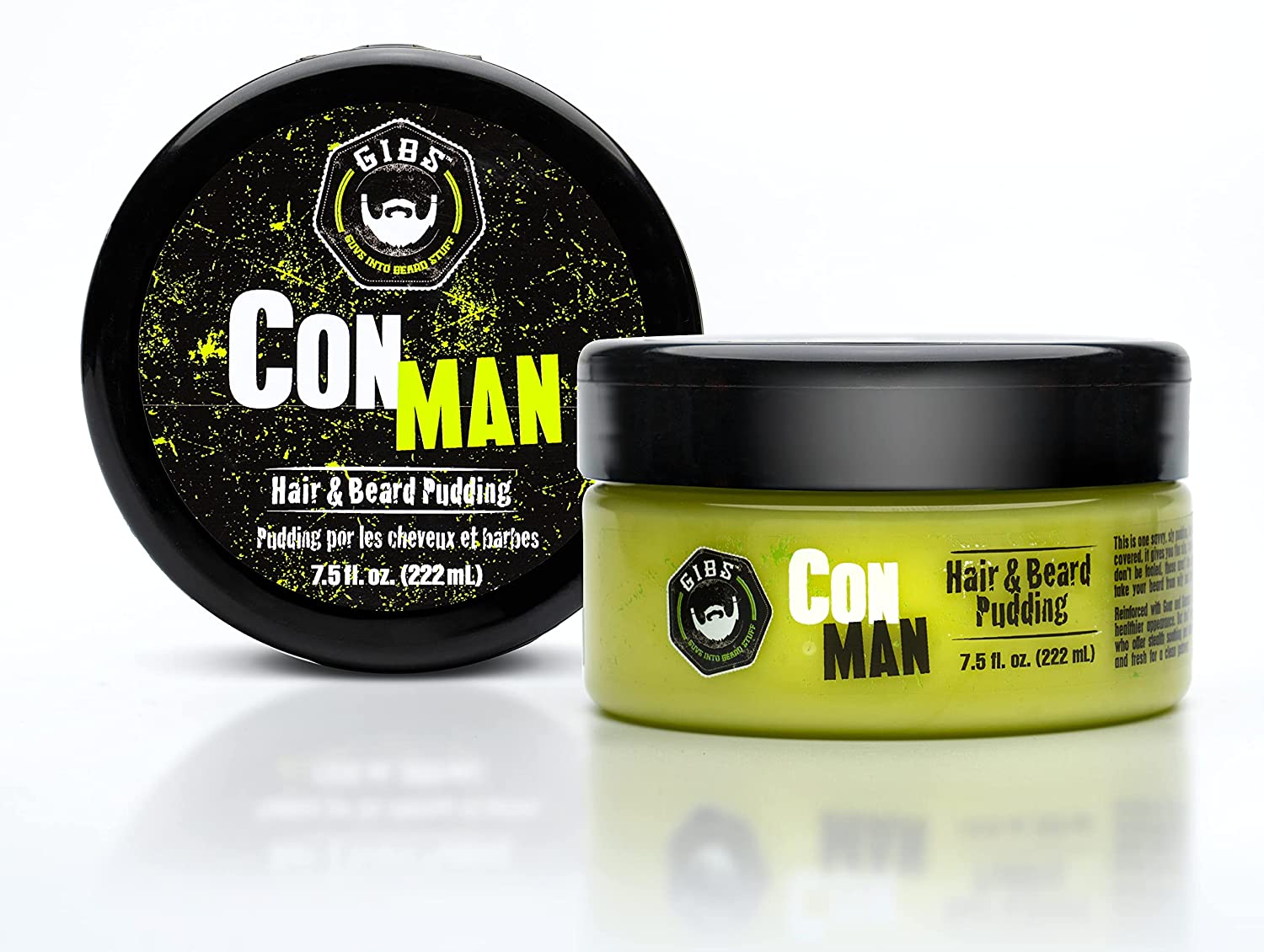 Con Man Leave-In Conditioning Cream for Beard & Hair - Styling, Moisturizing Beard Pudding & Curl Definer | Perfect for Daily Grooming & Styling