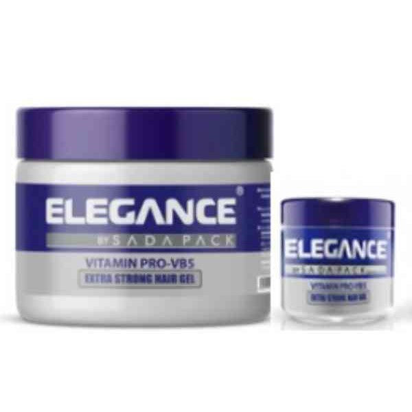 Elegance Extra Strong Hair Gel 250ml + 100ml Free Bonus - Long Lasting Hold for Men & Women - Perfect for Styling, Curling & Volume - Salon Quality Hair Styling Gel