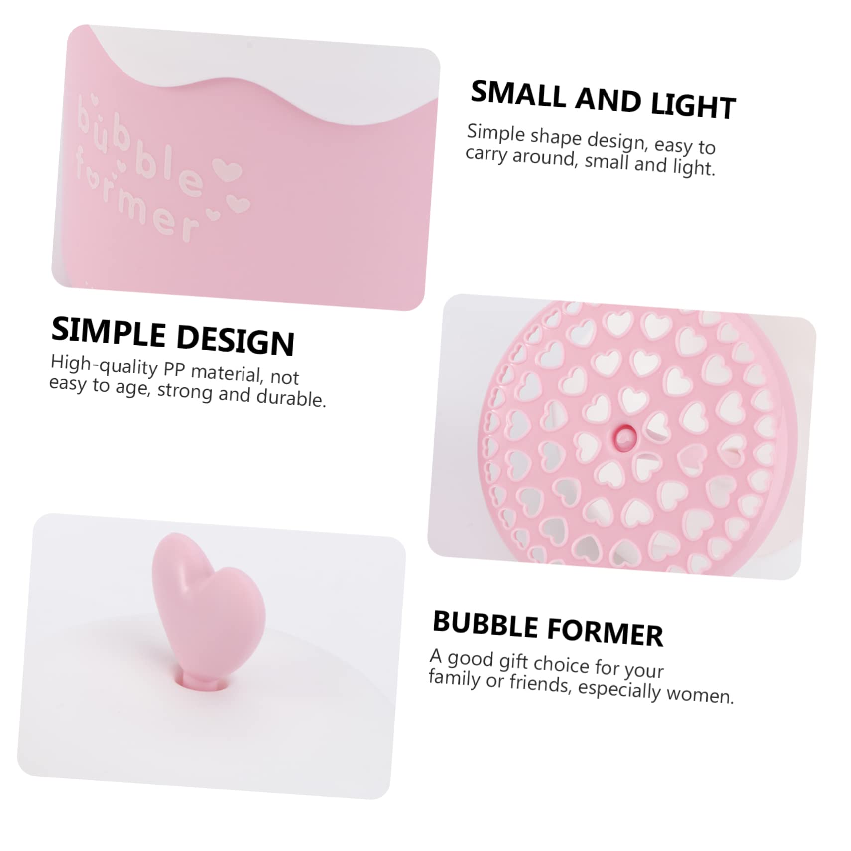 Ipetboom Bubble Maker Hand Pump - 3 Pack Bubble Machine for Kids, Foaming Face Wash & Hand Soap Dispenser - Fun Bath Time & Handwashing Tool for Children (Pink, PP Material) - Perfect for Playtime, Bathing & Hygiene Routines