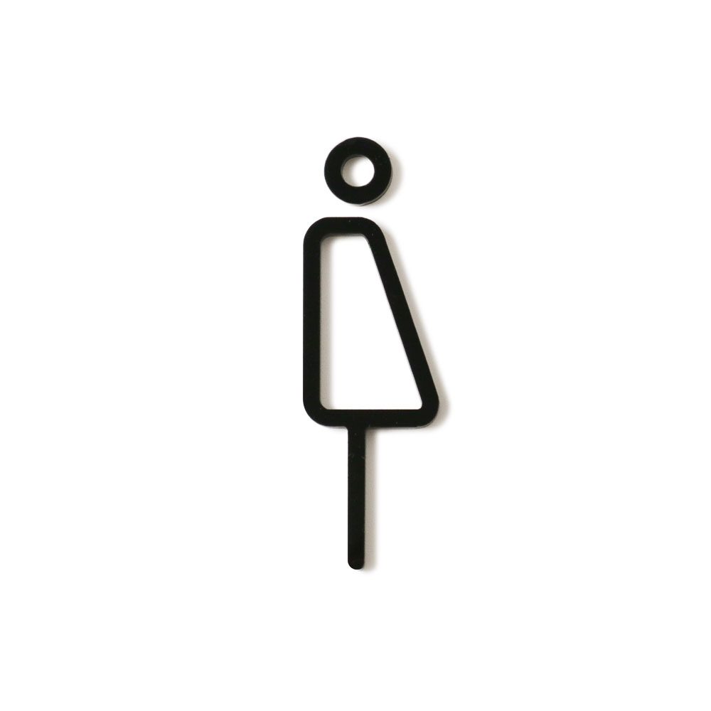 MOHEIM Unisex Restroom Sign - ADA Compliant Bathroom Signage for Public Spaces & Offices - Durable Black Metal Sign
