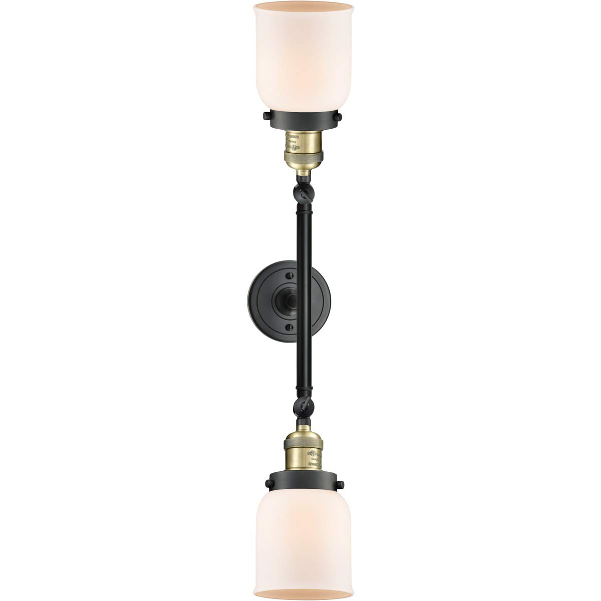 Vintage Dimmable LED Bathroom Light Fixture - 2 Lights, Black Antique Brass, Energy Efficient for Bathroom Vanity, Powder Room or Hallway Lighting