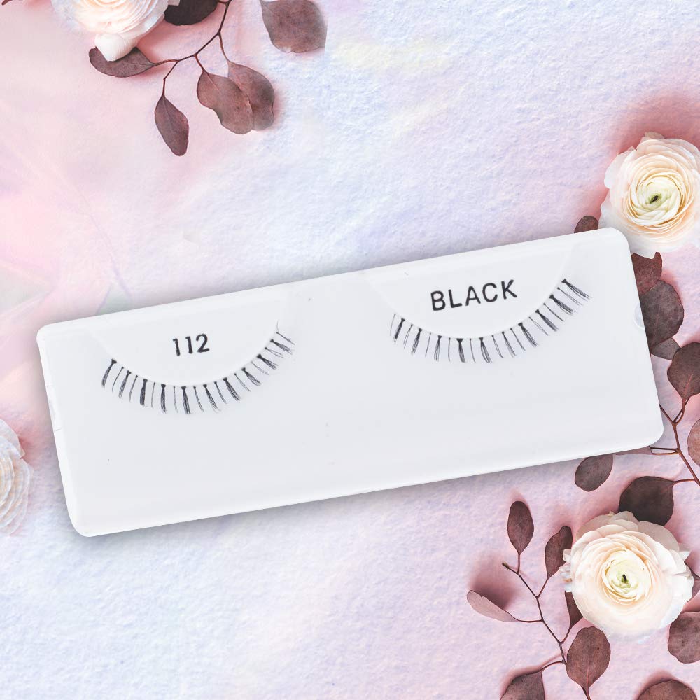 Ardell False Eyelashes Glamour Strip Lashes 112 Black (Lower Lash) 4 Pack - Natural Looking Lower Lashes for Dramatic Eye Makeup, Perfect for Parties, Weddings & Special Occasions