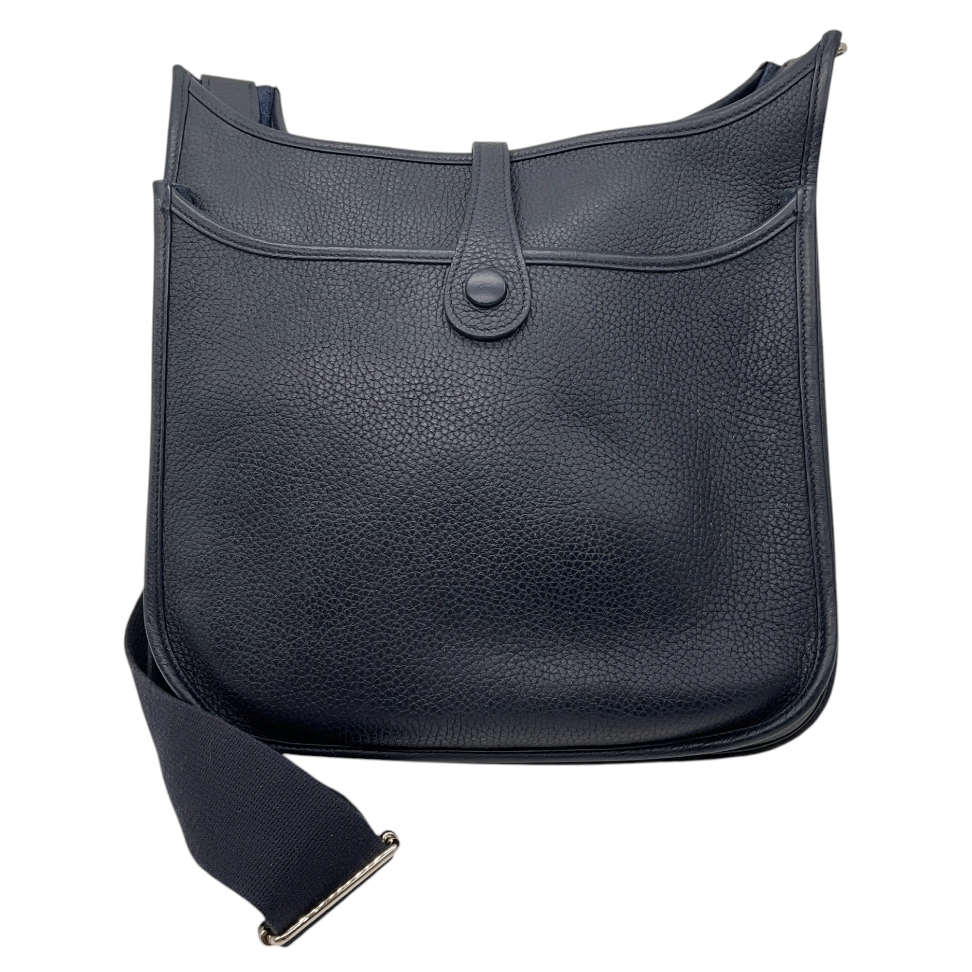 Hermes Evelyne PM 29cm Crossbody Bag in Bleu Nuit Taurillon Clemence Leather - Luxury Shoulder Purse for Women, Perfect for Work, Travel & Everyday Use