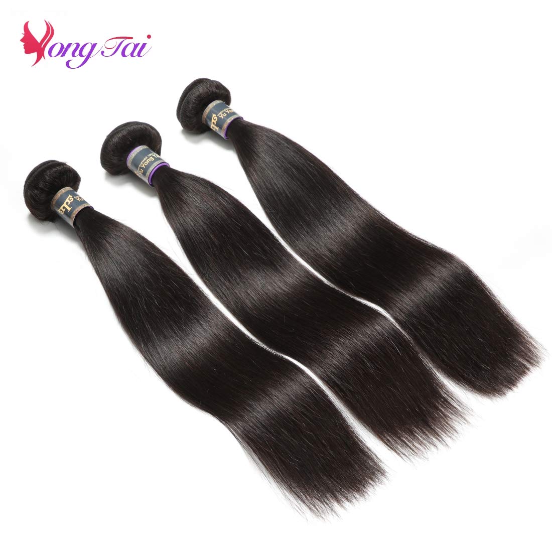 9A Malaysian Virgin Straight Human Hair Bundles 14 16 18 Inch 100% Unprocessed Silky Straight Hair Extensions for Weaving & Styling | Perfect for Daily Wear, Parties & Special Occasions