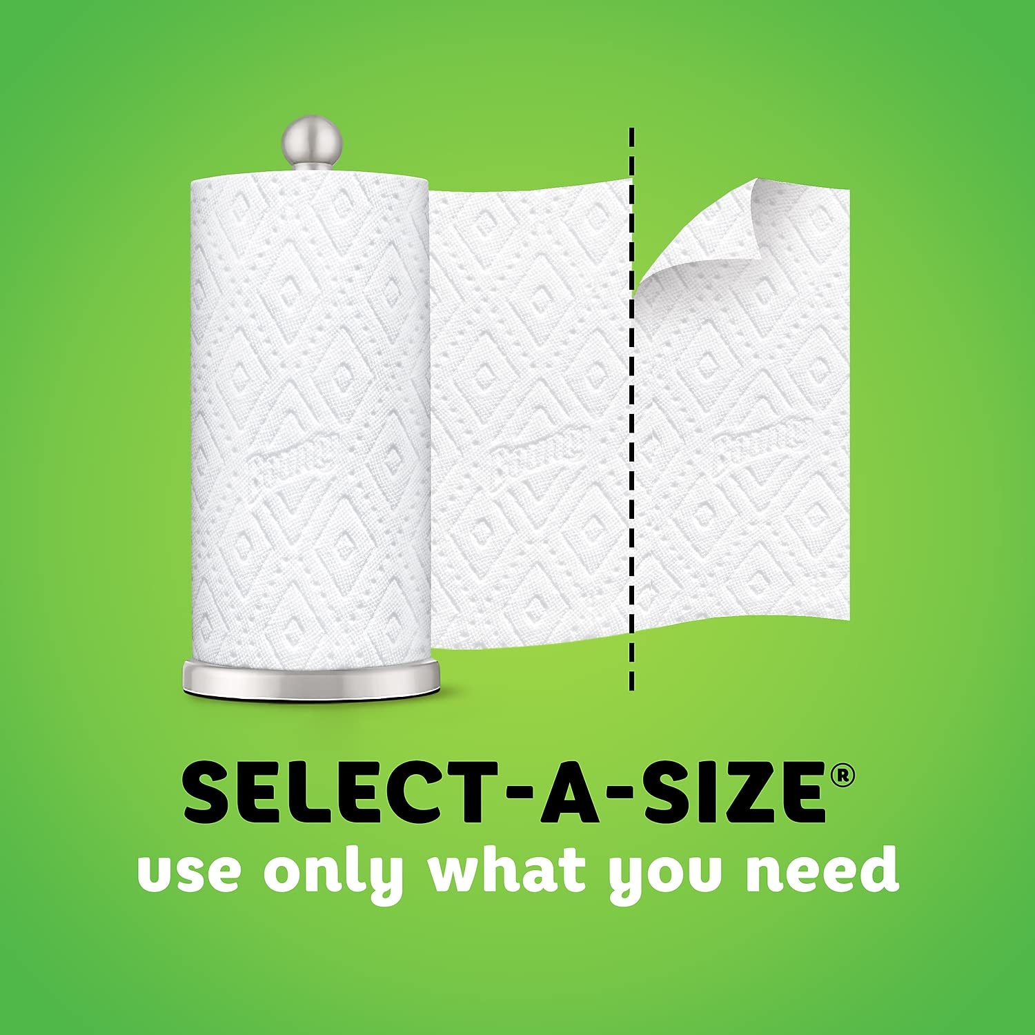 Bounty Select-A-Size 2-Ply White Paper Towels - 147 Sheets per Roll, 12 Rolls per Carton (66980) | Ultra Absorbent for Kitchen Cleaning, Spills, and Household Use
