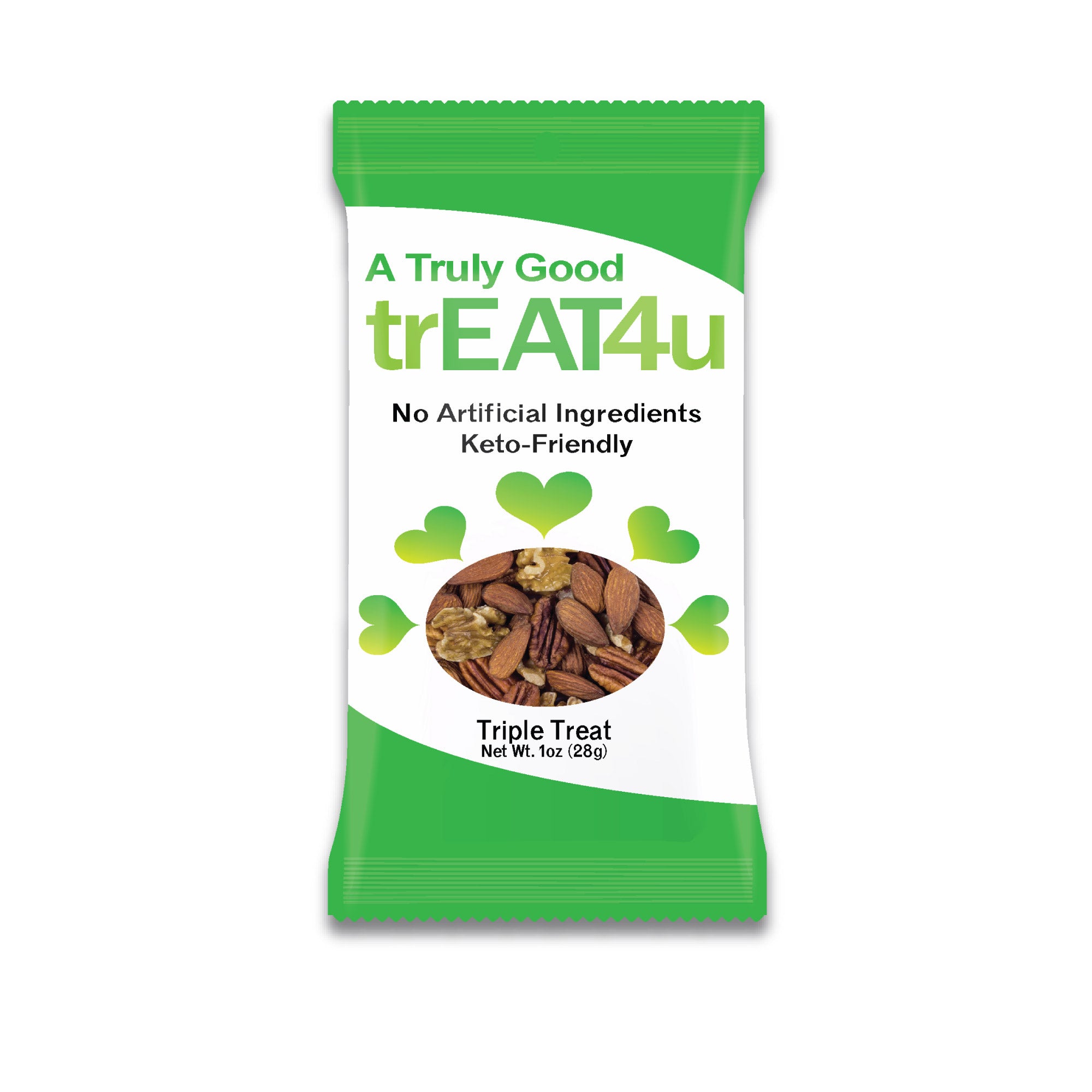 Triple Treat trEAT4u Dog Treats - 1oz (24 Count) - Healthy Natural Snacks for Small & Medium Dogs - Perfect for Training, Rewards & Travel