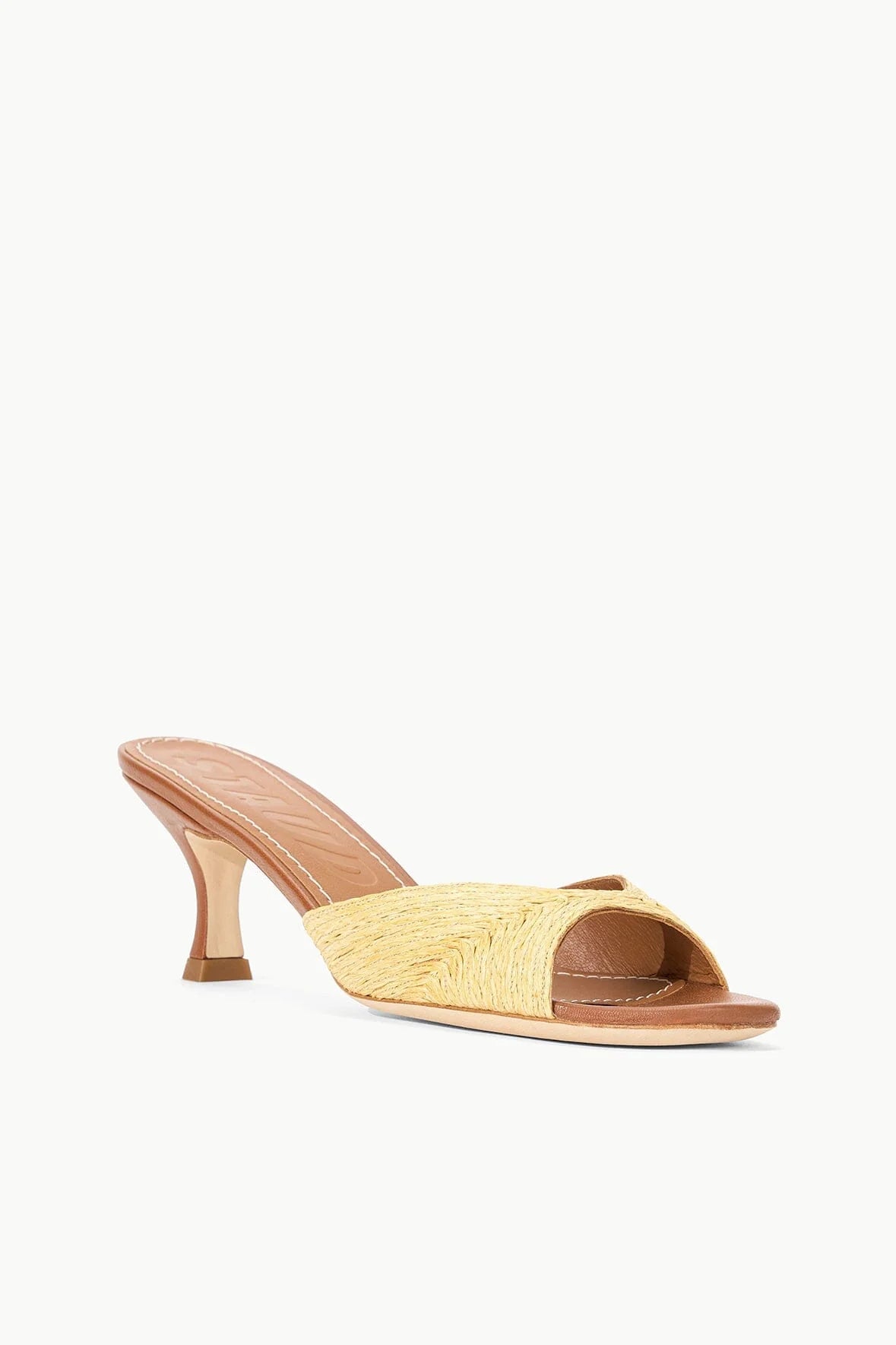 Brigitte Mule Natural Raffia Women's Sandals - Comfortable Summer Slides for Beach, Vacation and Casual Outfits