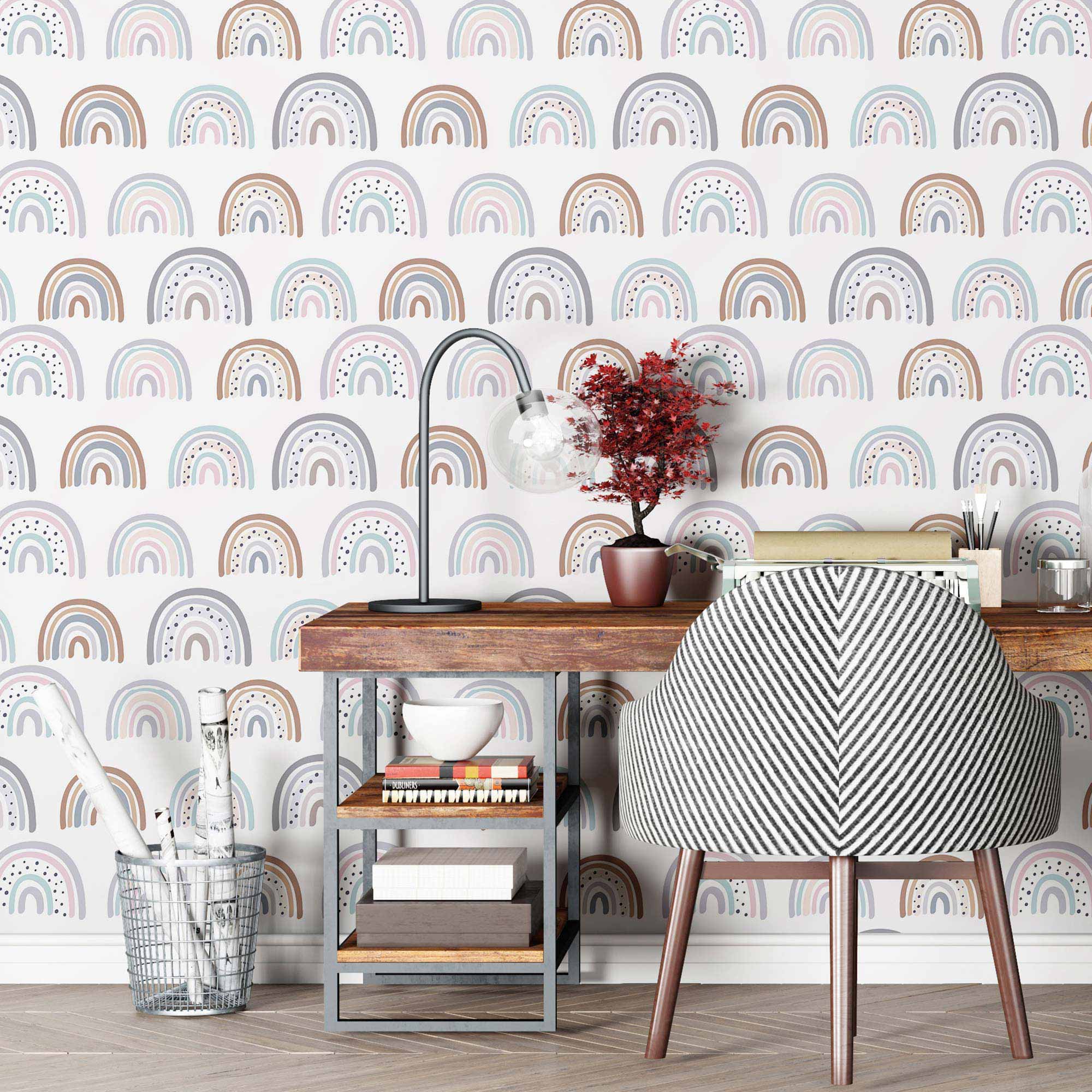 Pink Candy Peel and Stick Removable Wallpaper - Self-Adhesive Decorative Wall Covering for Bedroom, Nursery, or Home Office - Easy to Apply & Remove - Pattern #2596