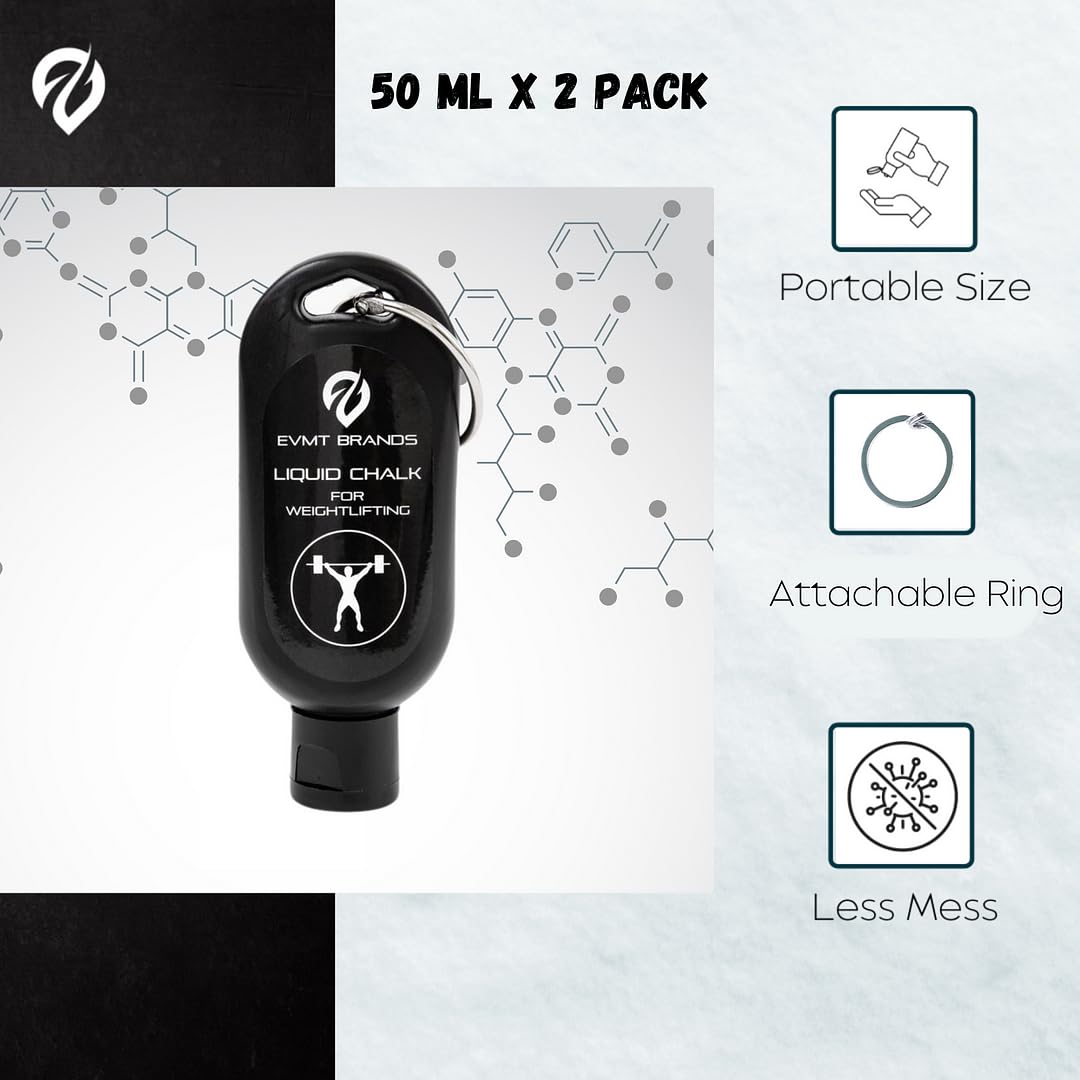 **Liquid Chalk for Weightlifting & Gymnastics - Sweat-Resistant, Long-Lasting Grip Enhancer for Rock Climbing, Dancing & Lifting | Mess-Free Gym Chalk for Stronger Hand Grip | Ideal for Workouts, Training & Sports Performance**