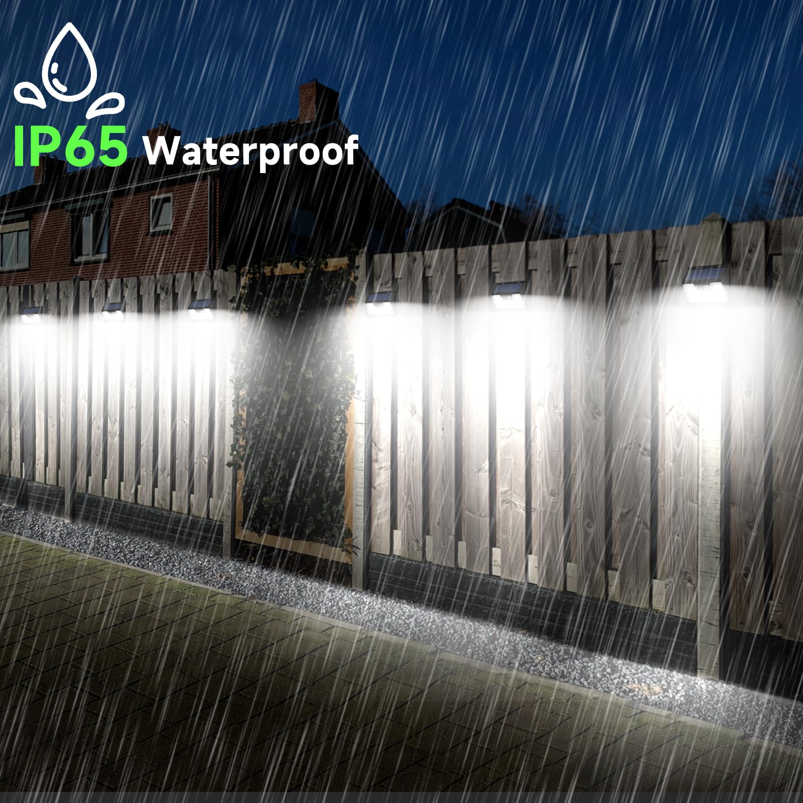 Nipify 6-Pack Solar Motion Sensor Lights Outdoor, 140 LED Wireless Waterproof Solar Security Lights with 3 Modes - Wall Mount for Garden, Garage, Deck, Yard & Pathway Lighting (Ideal for Home Security & Landscape Illumination)
