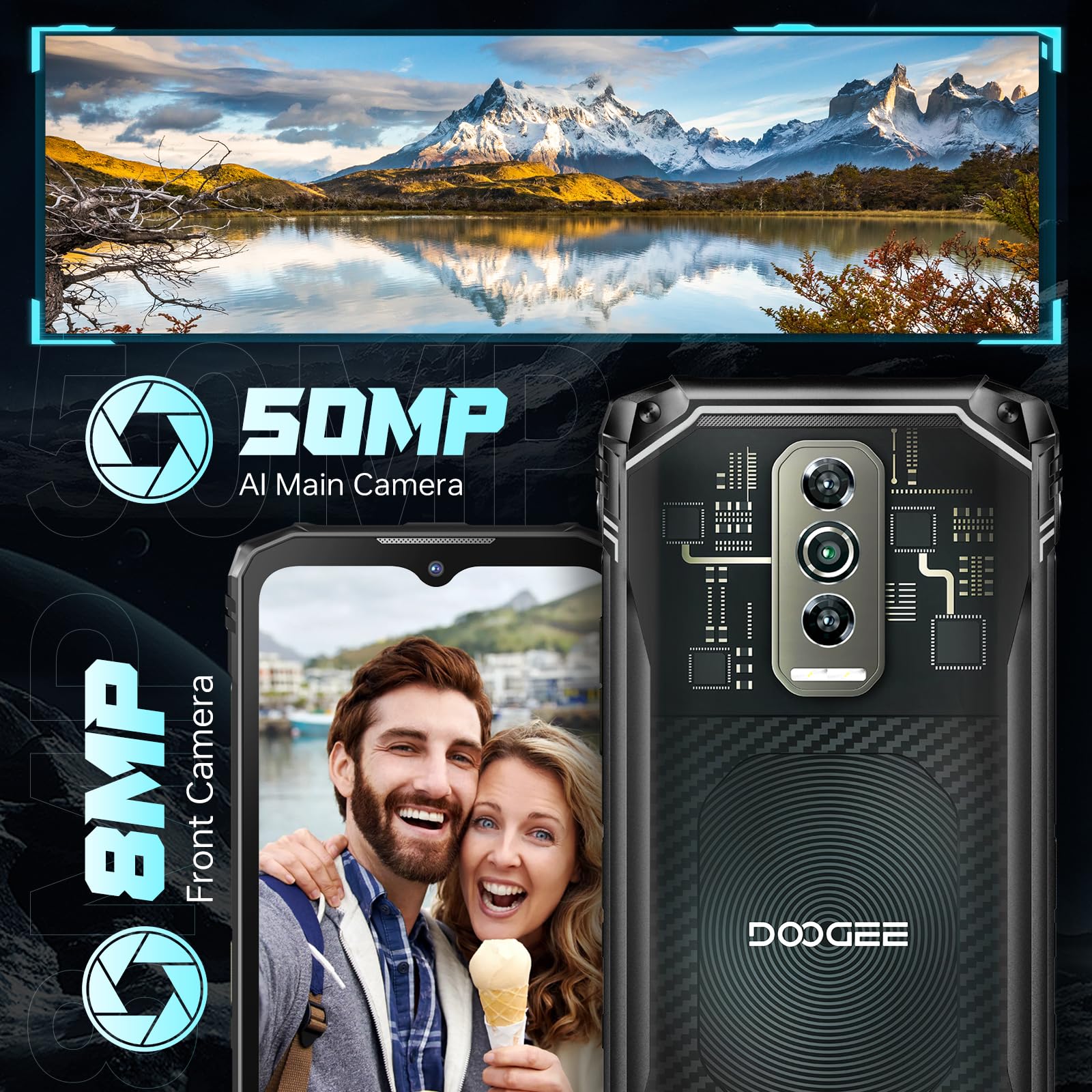 DOOGEE Blade 10 Ultra (2024) Rugged Unbreakable Smartphone - Android 14, 20GB+256GB (Expandable to 2TB), 6.56