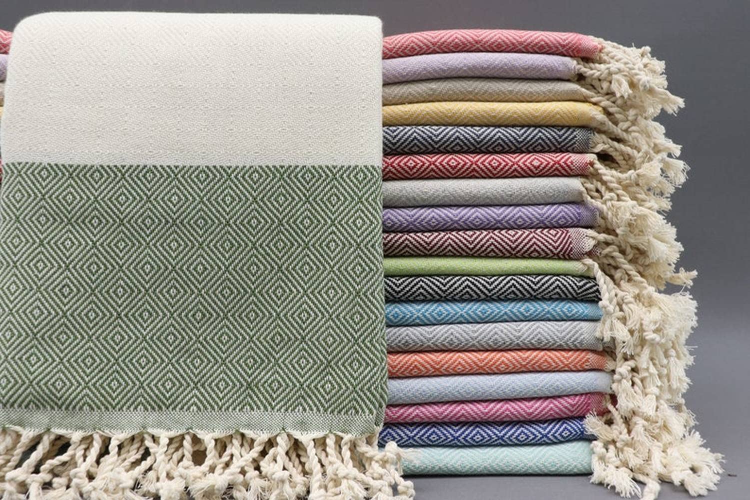 5 Pack Turkish Beach Towels - Quick Dry, Large & Soft - Bulk Yoga Mat Towels for Bridesmaid Gifts, Bachelorette Party Favors (Turquoise) - Perfect for Beach, Pool, Gym & Spa Days