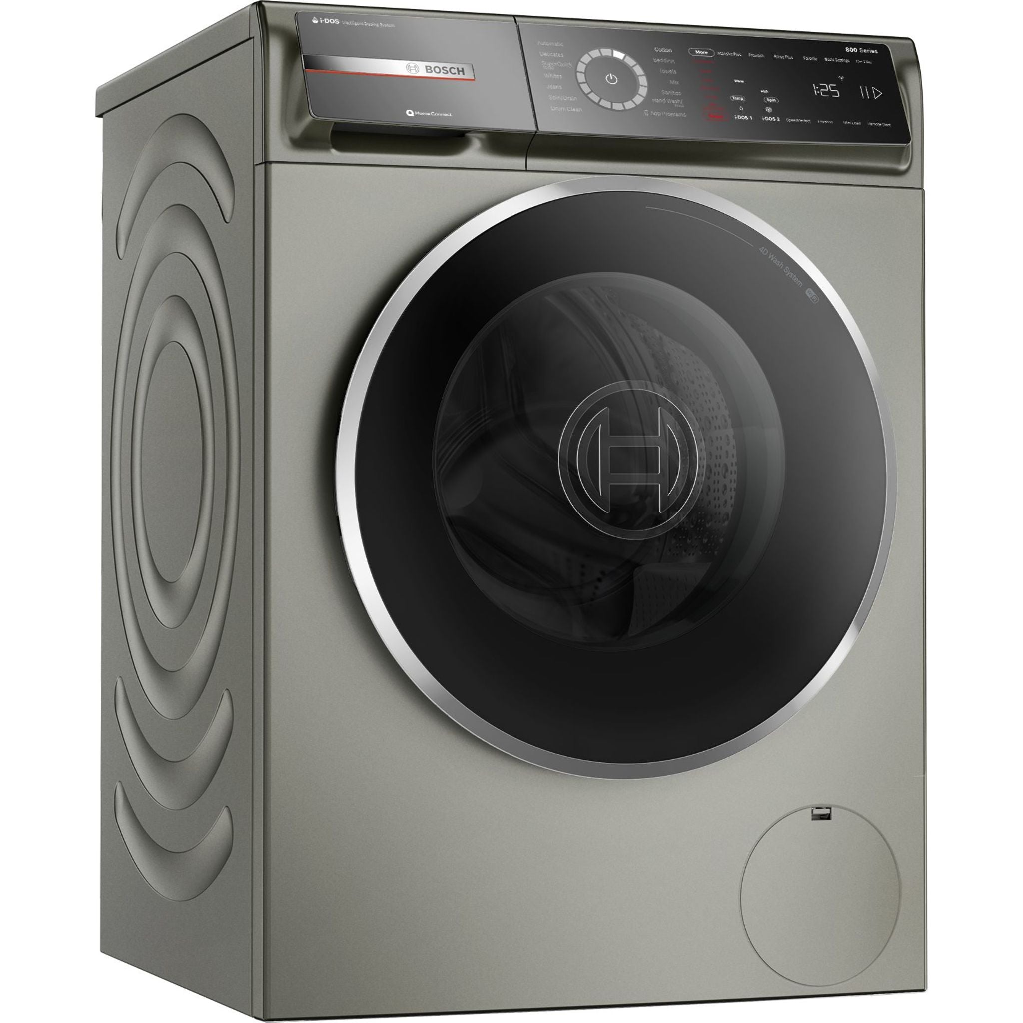 Bosch WGB246AXUC Front Load Washer - 24 Inch Pearl Steel Energy Star Certified Laundry Machine for Home & Apartment Use