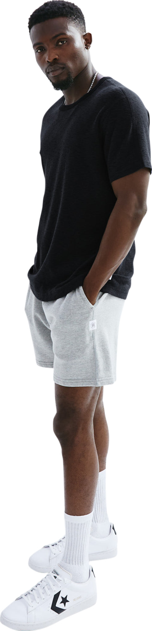 1x1 Slub Knit T-Shirt for Men - Comfortable Cotton Crew Neck Tee - Casual Wear & Everyday Outfits