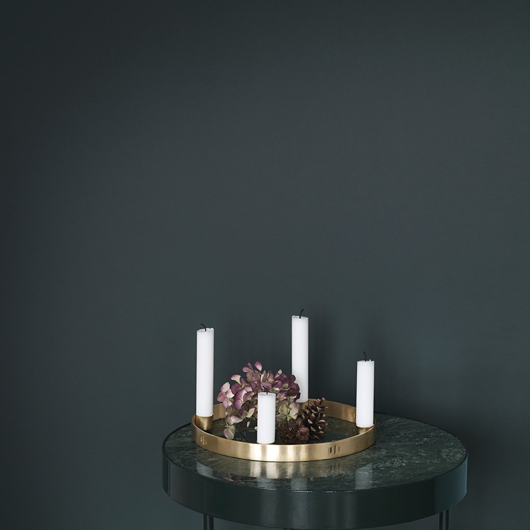 Elegant Metal Circle Candle Holder for Table Centerpiece - Perfect for Weddings, Home Decor & Romantic Ambiance