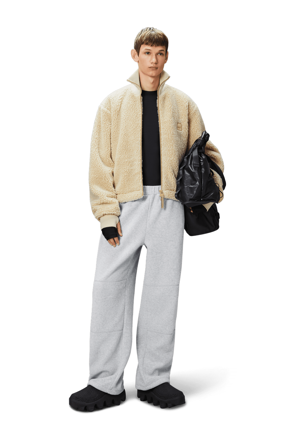 Rains Kofu Fleece Short Jacket T2 - Lightweight Water-Resistant Fleece Jacket for Women | Perfect for Outdoor Hiking, Camping & Casual Wear