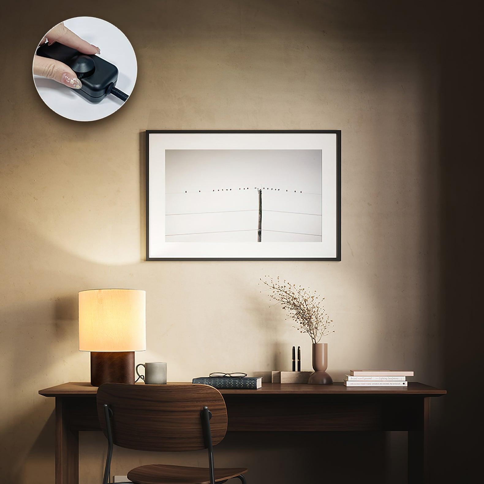 Japanese Wabi Sabi Table Lamp - Handmade Ceramic Bedside Light with Natural Texture | Perfect for Zen Bedroom, Meditation Space & Japandi Home Decor