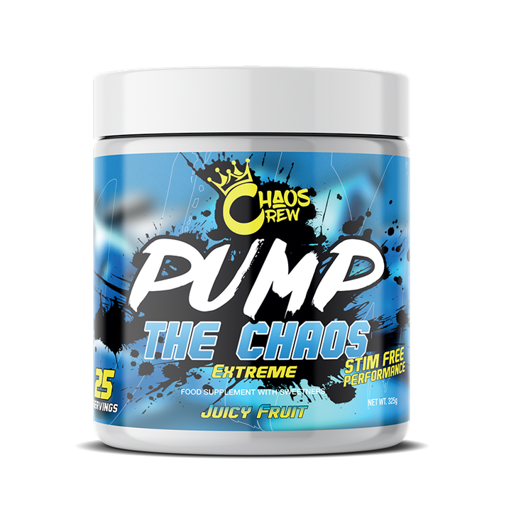 Chaos Crew Pump the Chaos Extreme 325g Pre-Workout Supplement - Boost Energy & Focus for Intense Gym Sessions & Bodybuilding Training