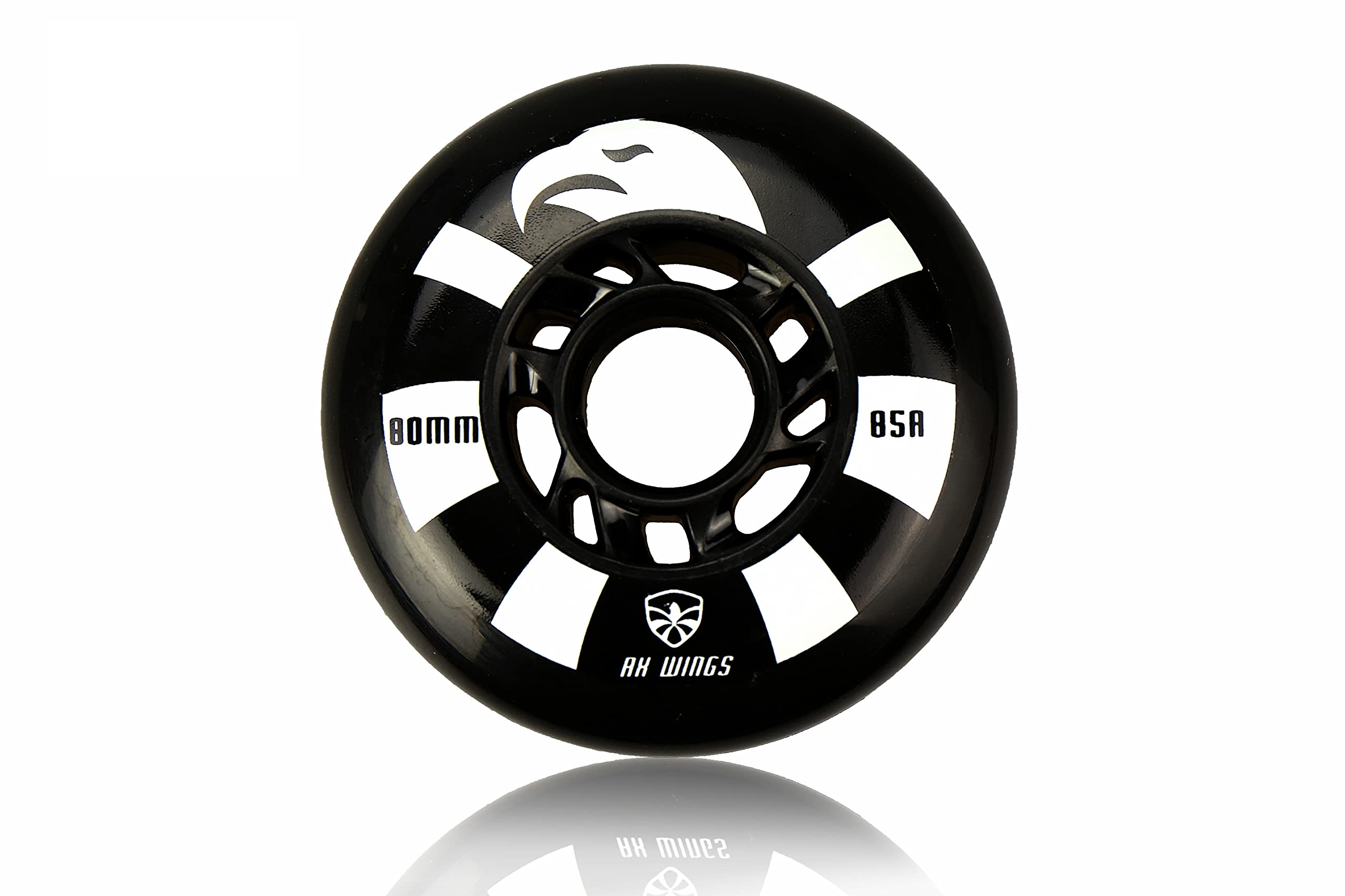 RX Wings II Inline Skate Wheels 72mm 85A - Pack of 4 High Performance Rollerblade Wheels for Outdoor Skating, Fitness & Speed Skating - Perfect for Adults & Teens