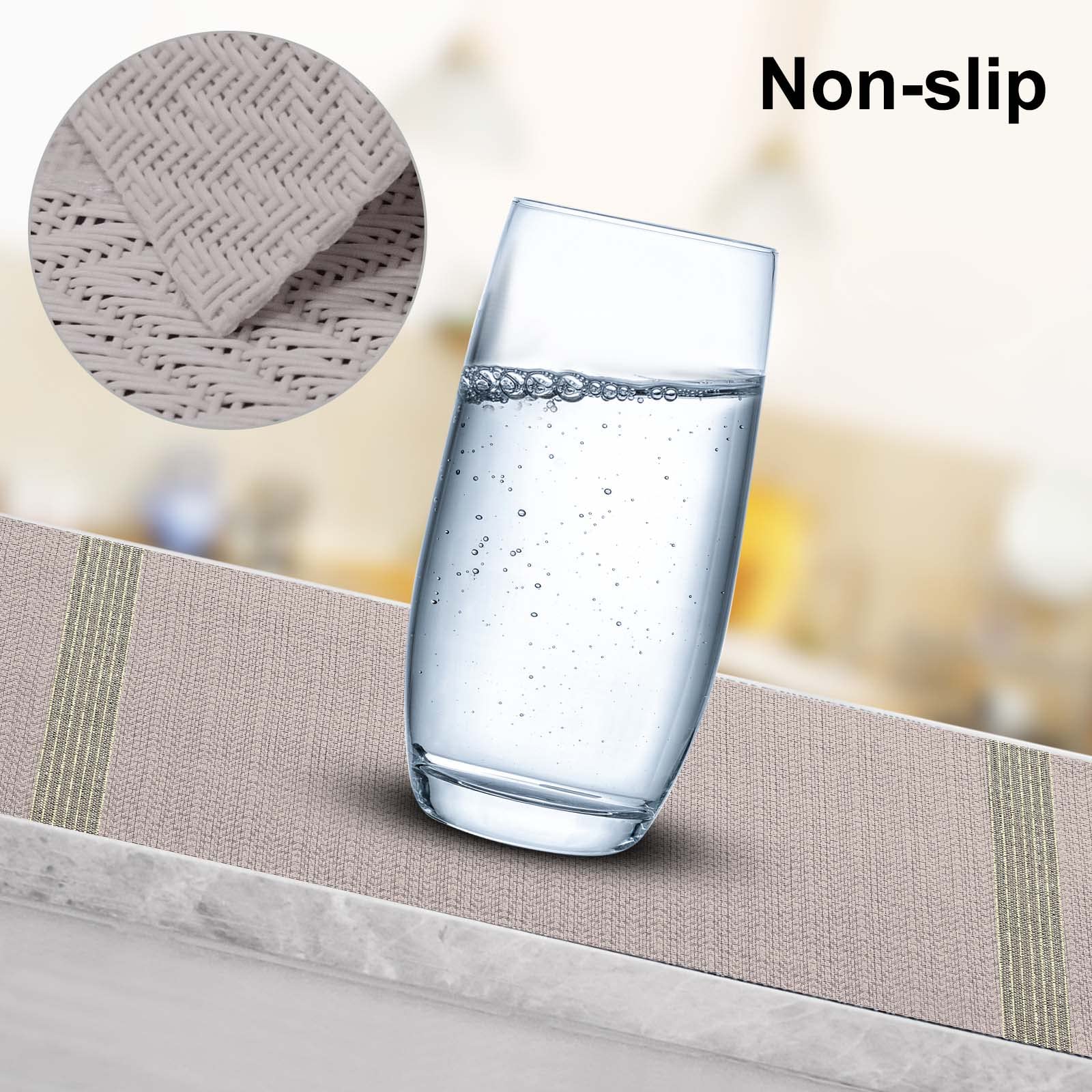 Aofmee Set of 6 Heat-Resistant PVC Placemats - Non-Slip, Stain-Resistant & Washable Vinyl Table Mats for Dining & Kitchen - Perfect for Everyday Meals, Dinner Parties & Holiday Gatherings