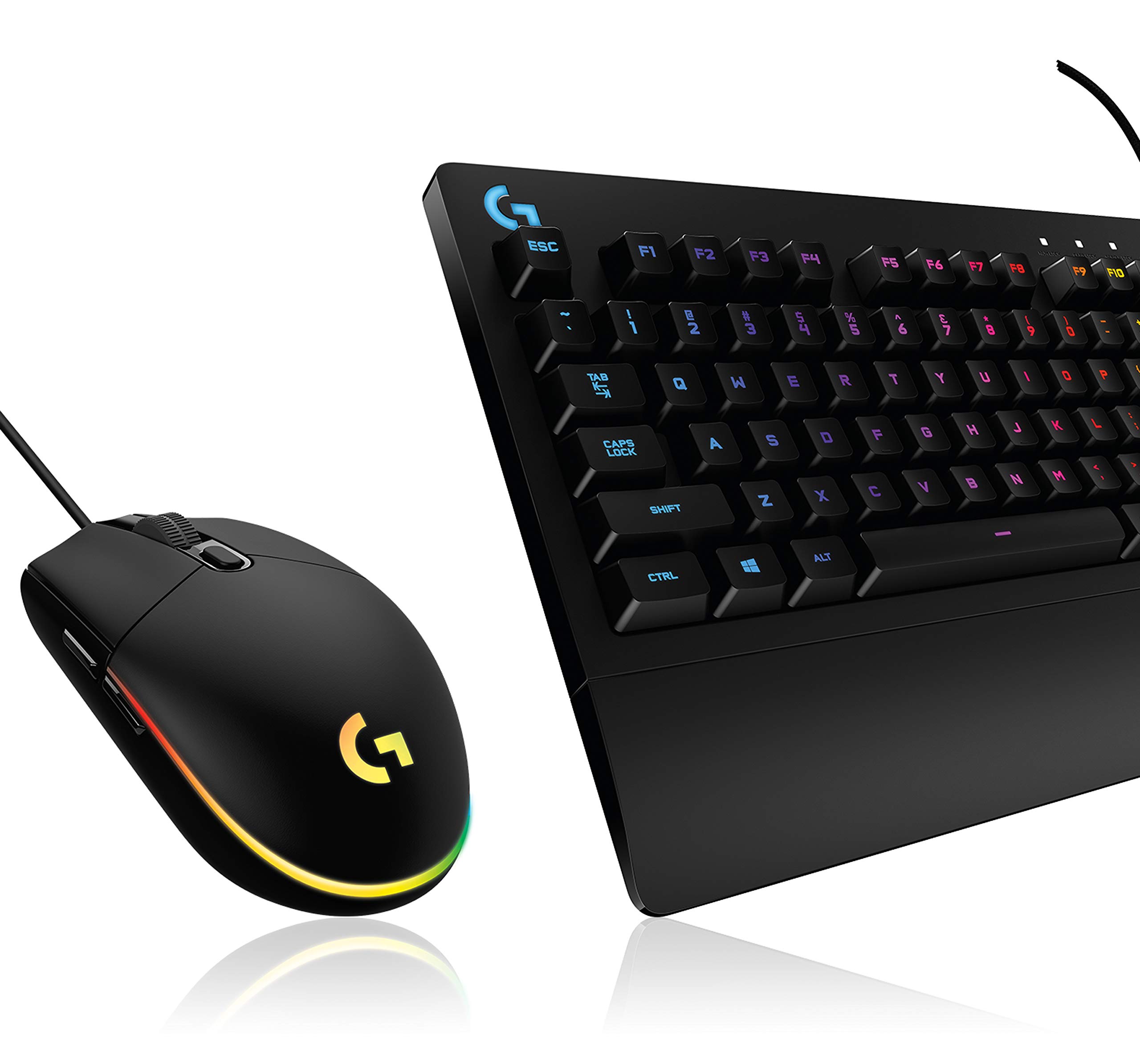 Logitech G213 Prodigy RGB Gaming Keyboard & G203 Lightsync Gaming Mouse Combo - Wired USB for PC - Perfect for Esports, Streaming & Office Work