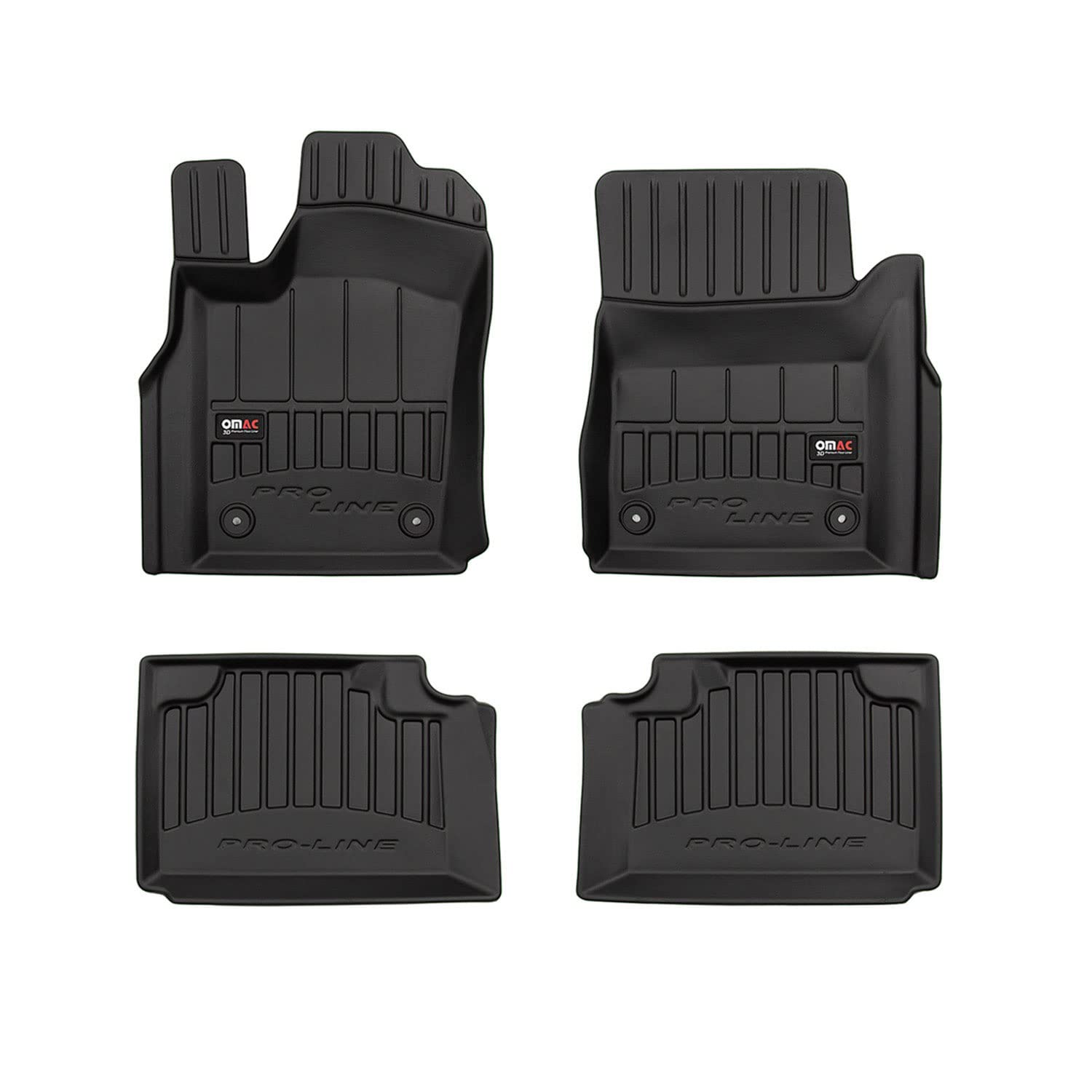 Premium All-Weather 3D Floor Mats for Jeep Grand Cherokee 2011-2022 - Custom Fit TPE Rubber Car Mats, Waterproof, Odorless, Non-Slip Protection - Laser Measured Floor Liners (Black) - Perfect for Off-Roading, Daily Commutes & Family Road Trips