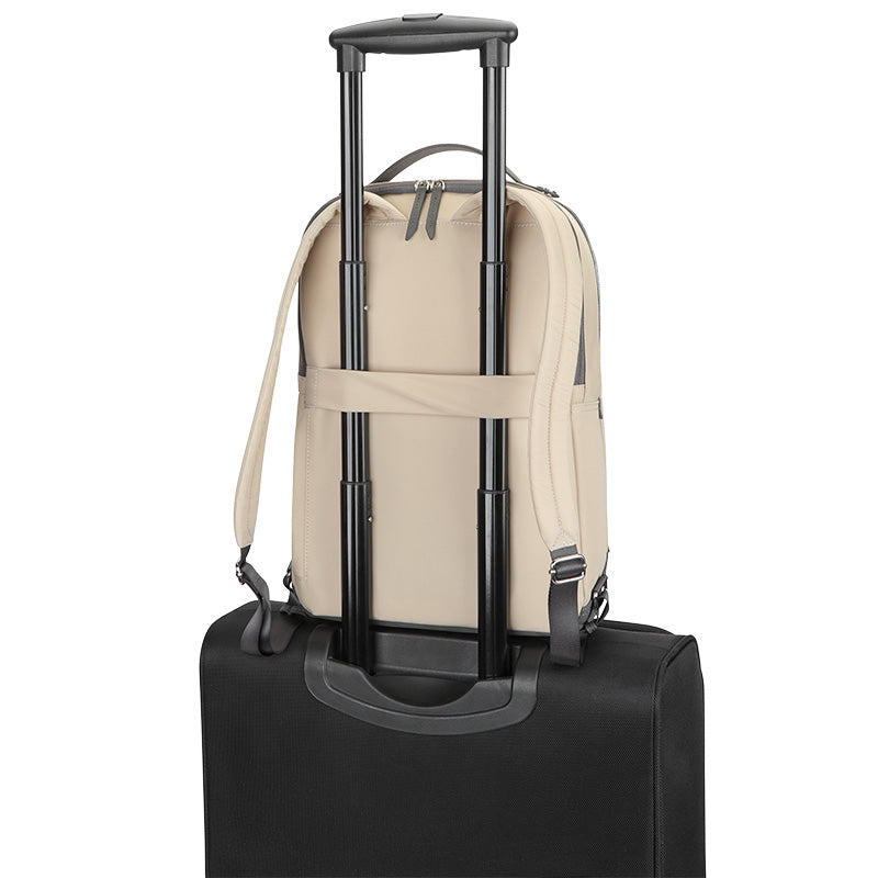 Targus Newport 15 BPK Tan Laptop Backpack - Durable & Lightweight for Work, School & Travel
