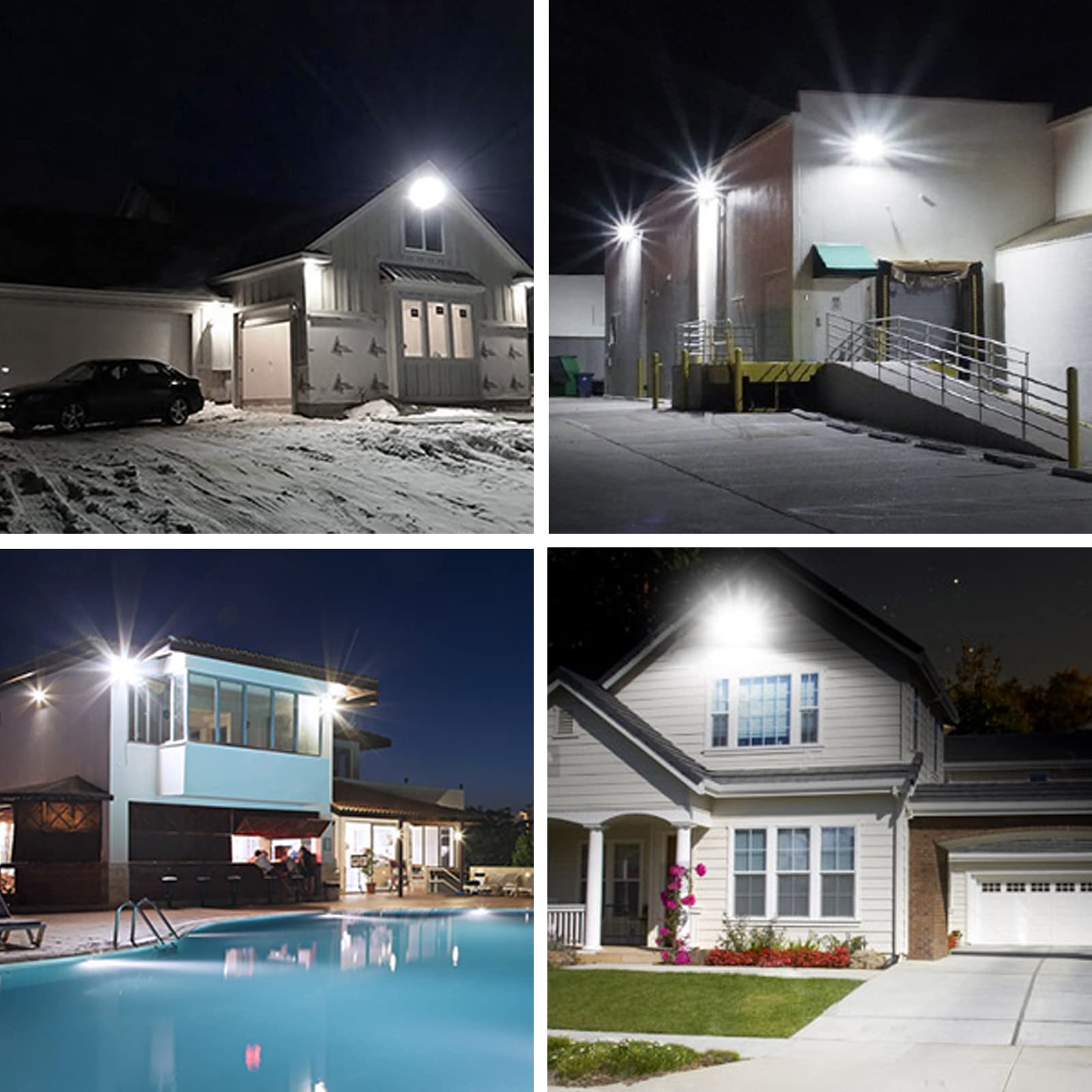 200W 20000LM Willpower LED Flood Lights - IP66 Waterproof Outdoor Security Lighting for Stadiums, Sports Fields, Backyards, Parking Lots (80V-240V, 6000K Daylight White) - Perfect for Commercial & Residential Area Illumination