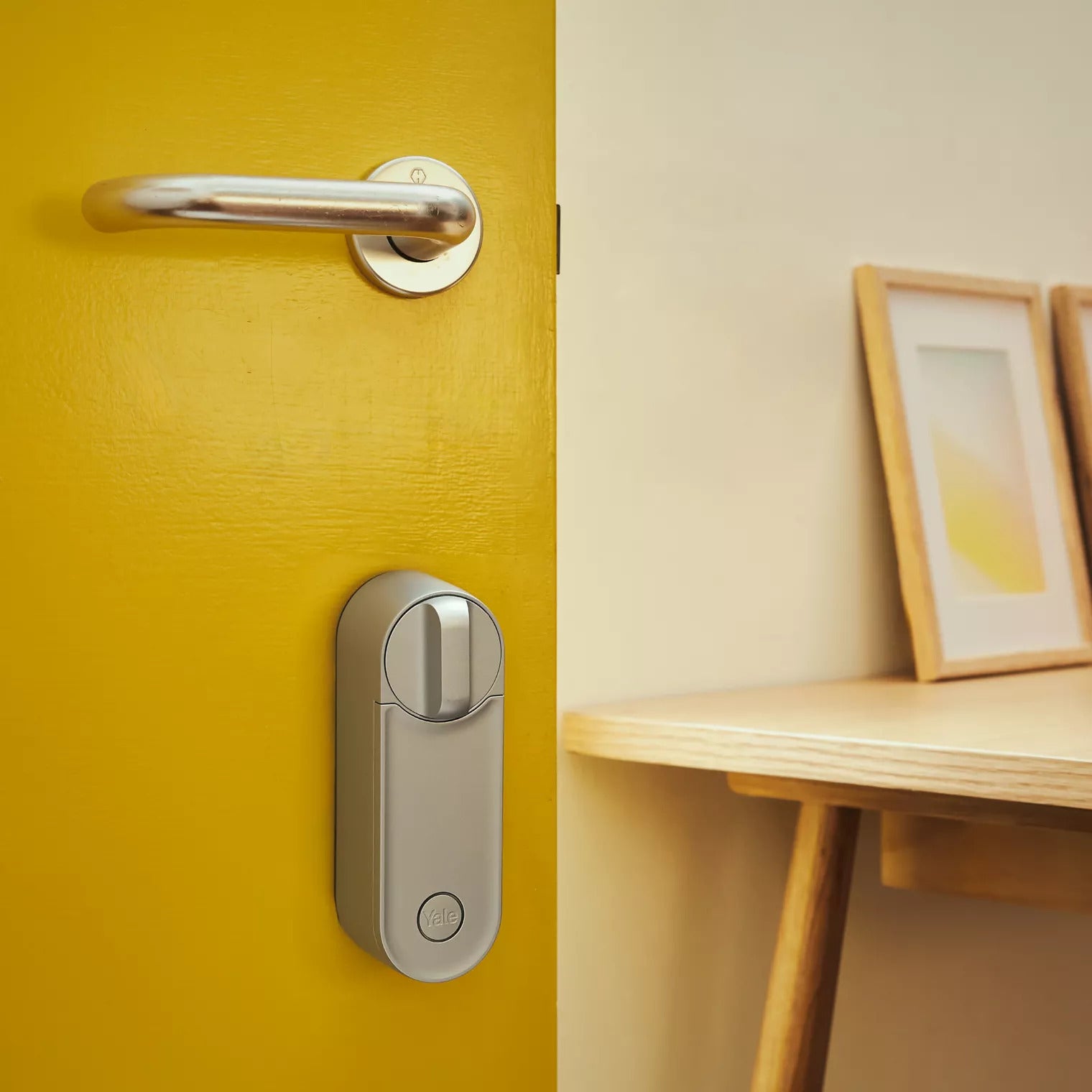 Linus Smart Lock L2 - Ultra Slim Smart Door Lock with Keyless Entry, Fingerprint & App Control - Silver | Perfect for Apartments, Vacation Homes & Smart Home Security Systems