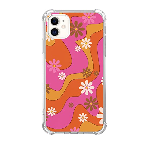 Pink Retro 70s Flowers
