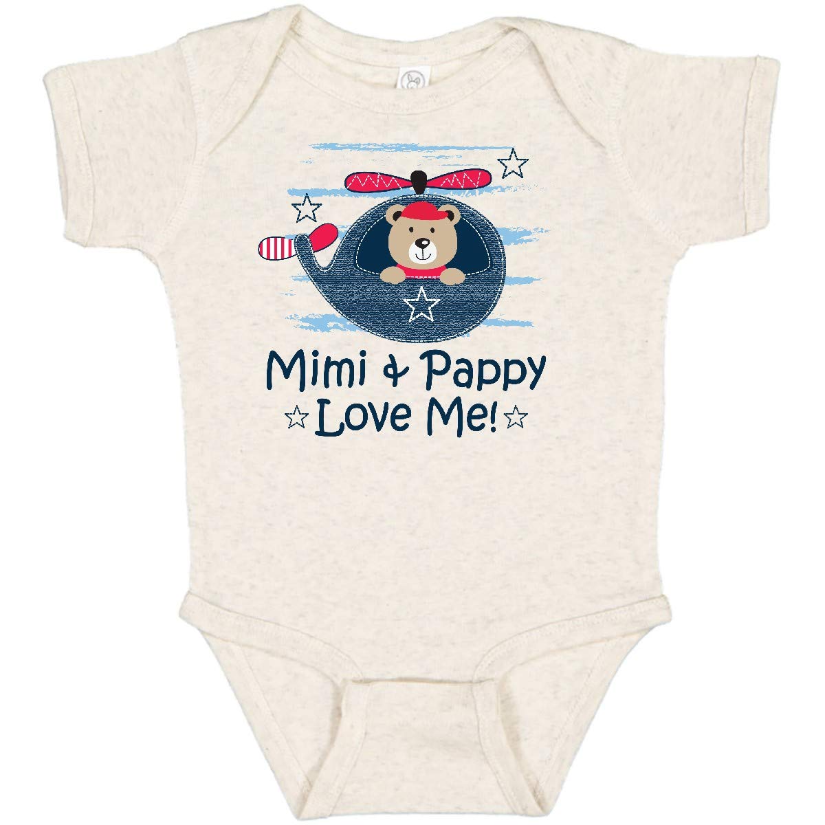 Inktastic Mimi and Pappy Love Me Baby Boy Onesie - Soft Cotton Bodysuit for Newborns & Infants - Perfect for Family Photos, Holidays & Everyday Wear