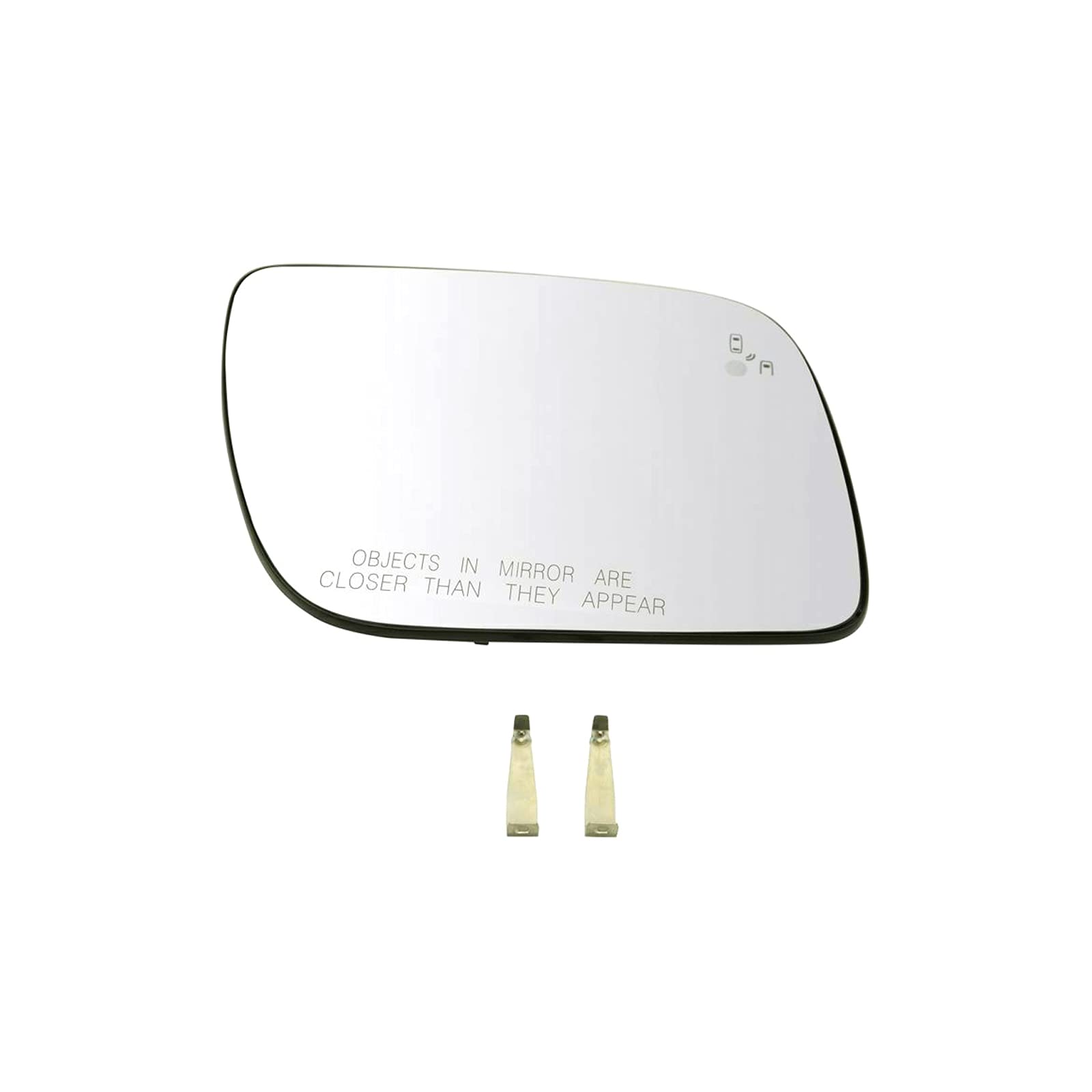 5.25 Inch Heated Blind Spot Mirror for Passenger Side RH - JJ Mirror Glass A08585 - Perfect for Sports Cars & Enhanced Safety Driving