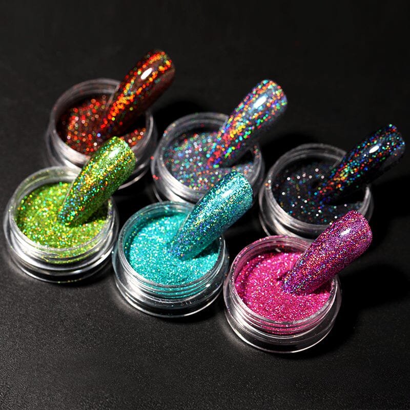Iridescent Glitter Powder for DIY Crafts - Shimmering Cosmetic Glitter for Nails, Makeup, Resin Art, Slime & Body Art - Premium Fine Sparkle Dust for Creative Projects