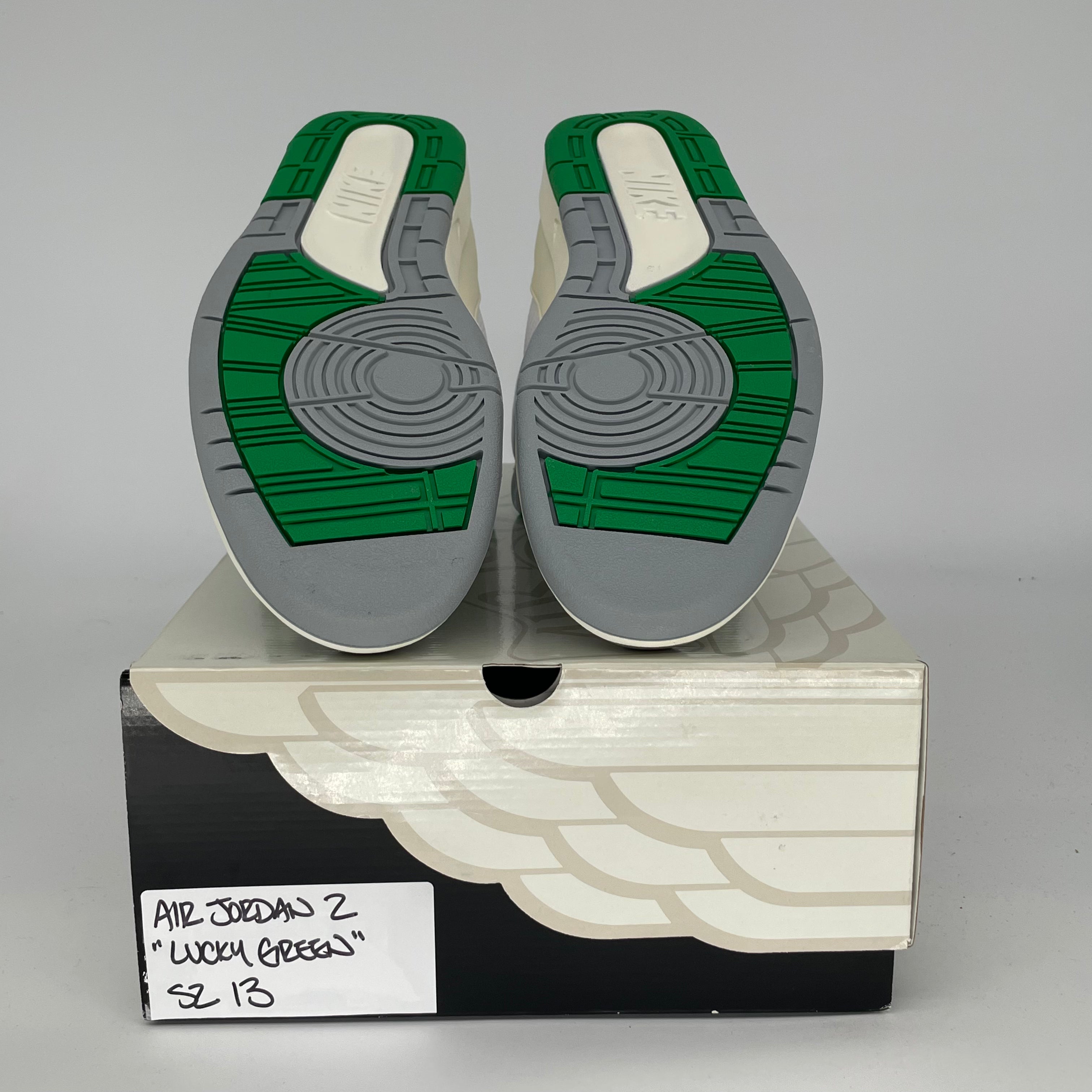 AIR JORDAN 2 Retro Lucky Green Men's Basketball Shoes Size 13 - DR8884-103 | Authentic Sneakers for Casual Wear, Street Style & Sports Performance