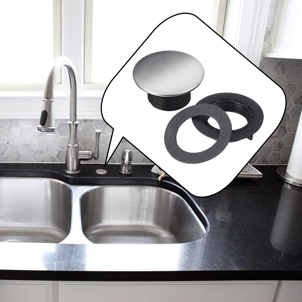 5PCS Stainless Steel Faucet Hole Cover for Kitchen Sink & Bathroom - Durable Tap Hole Protector for Home, RV & Commercial Use