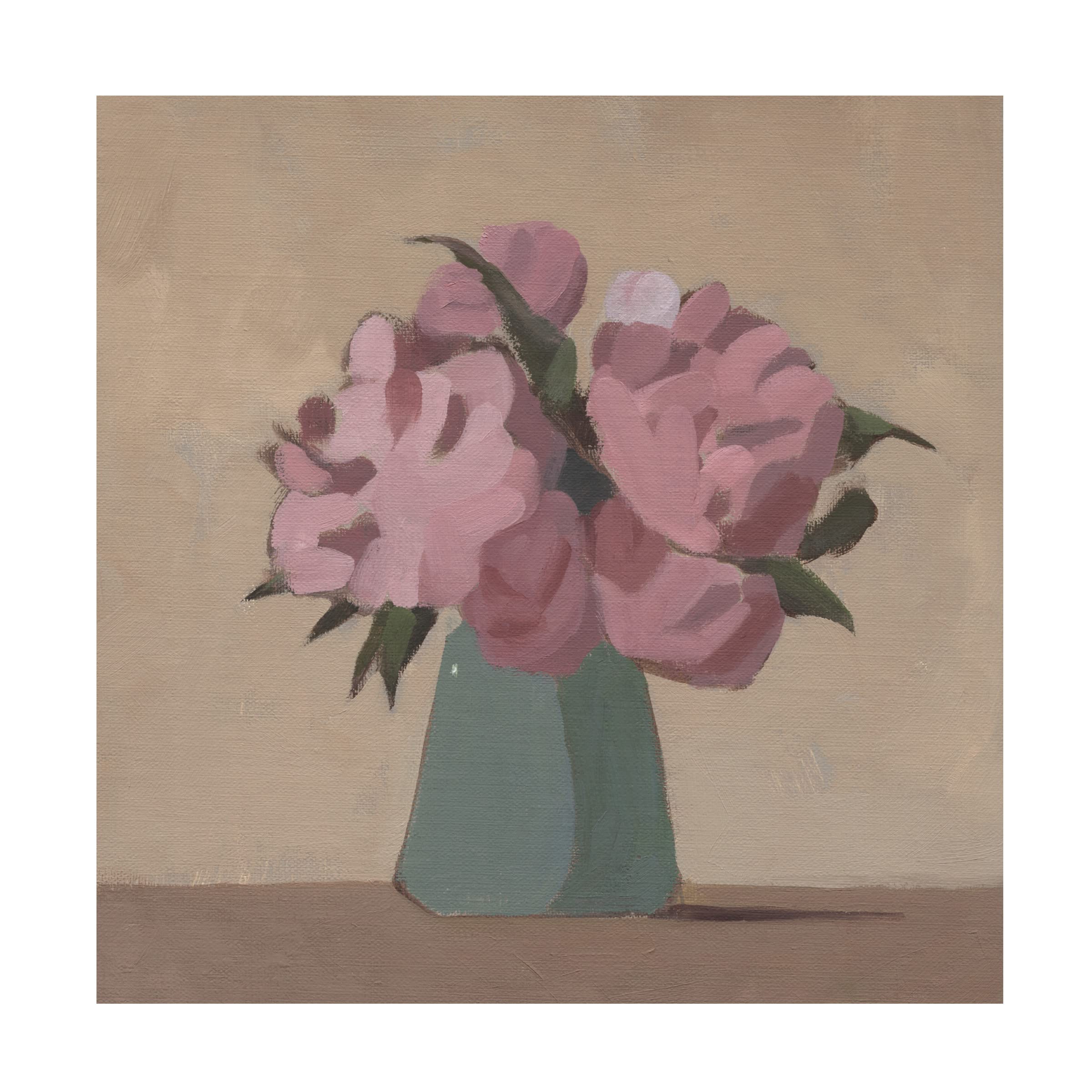 Jacob Green 'Spring Vase III' Canvas Wall Art Print - Floral Still Life Painting for Living Room, Bedroom & Office Decor