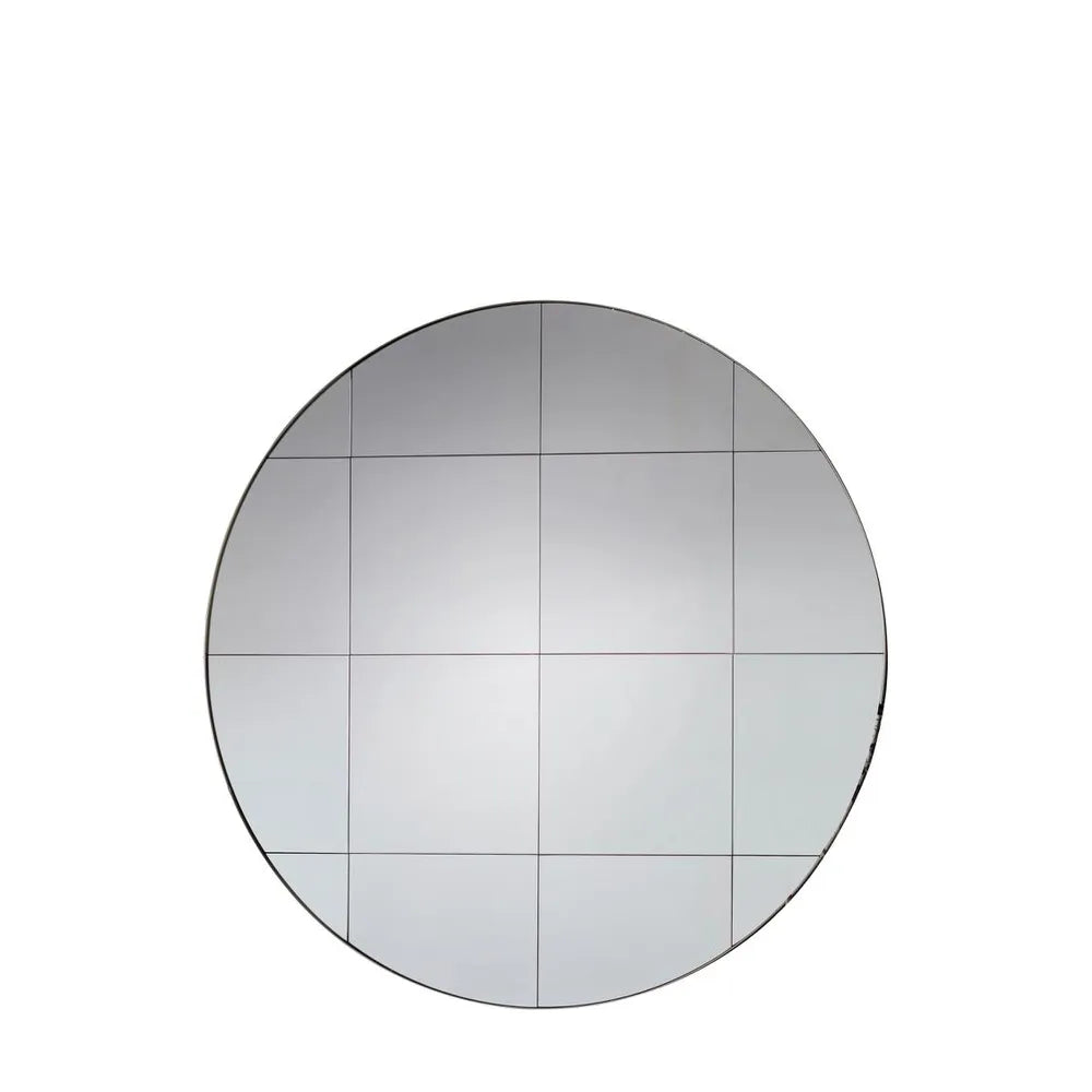 Round Wall Mirror - Silver Framed Decorative Mirror for Living Room, Bedroom, Bathroom & Entryway | Modern & Elegant Home Decor