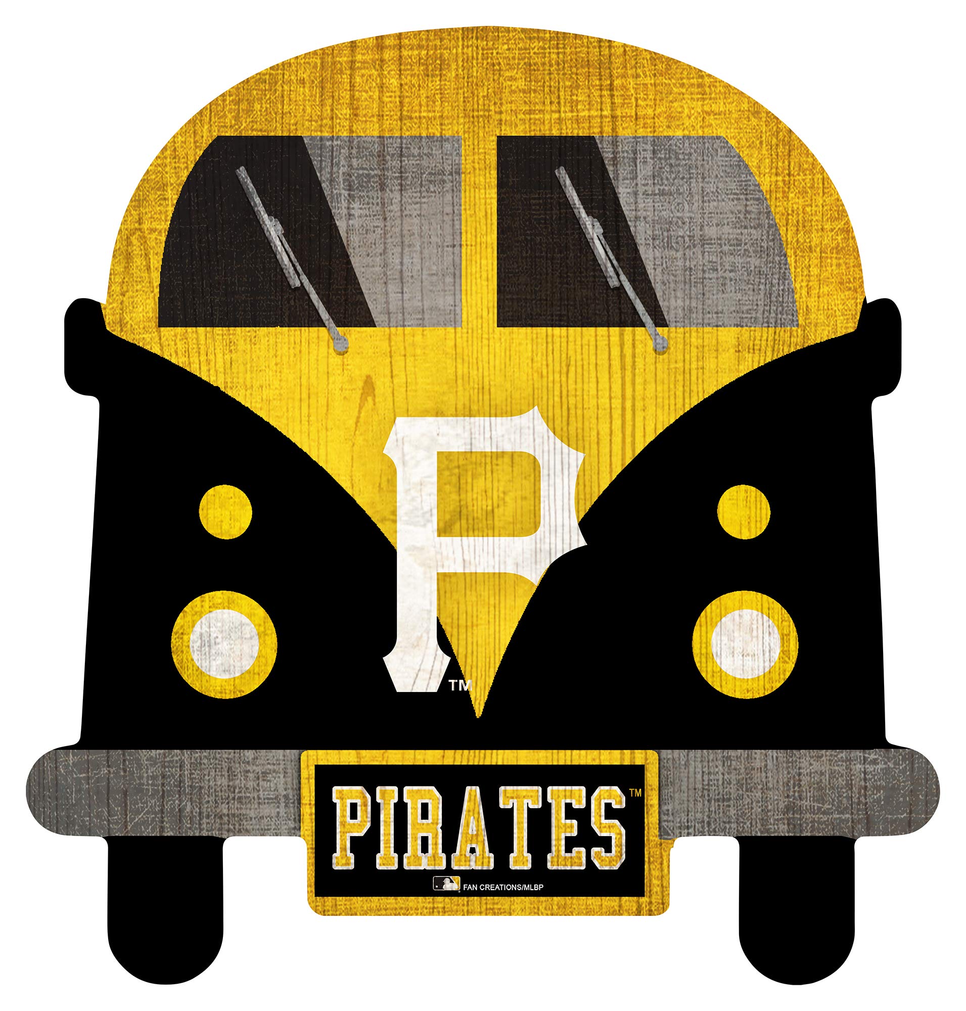 Fan Creations MLB 12 Inch Team Bus Sign - Officially Licensed Baseball Decor for Home, Office & Game Day - Perfect for Sports Fans & Collectors