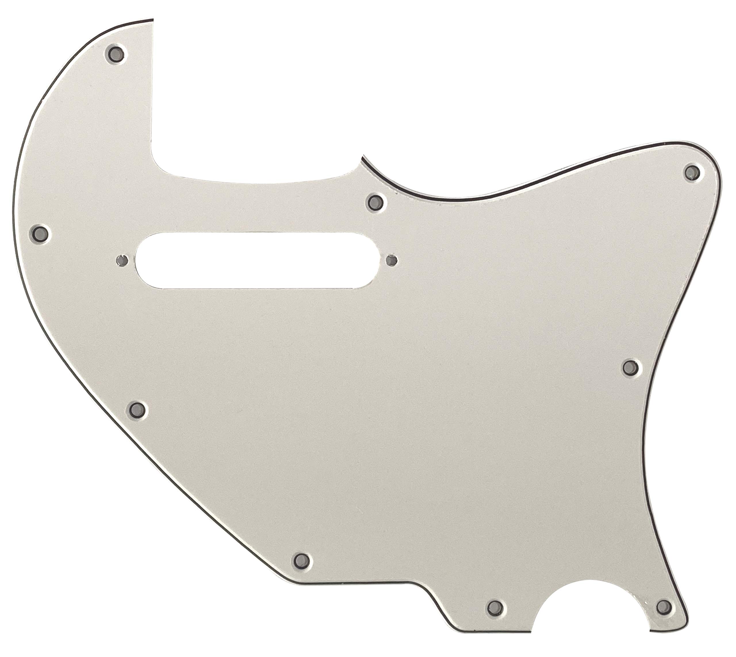 Suhr Classic T Antique Tele Style Guitar Pickguard - 3 Ply White Replacement Part for Electric Guitar - Perfect for Upgrades & DIY Repairs