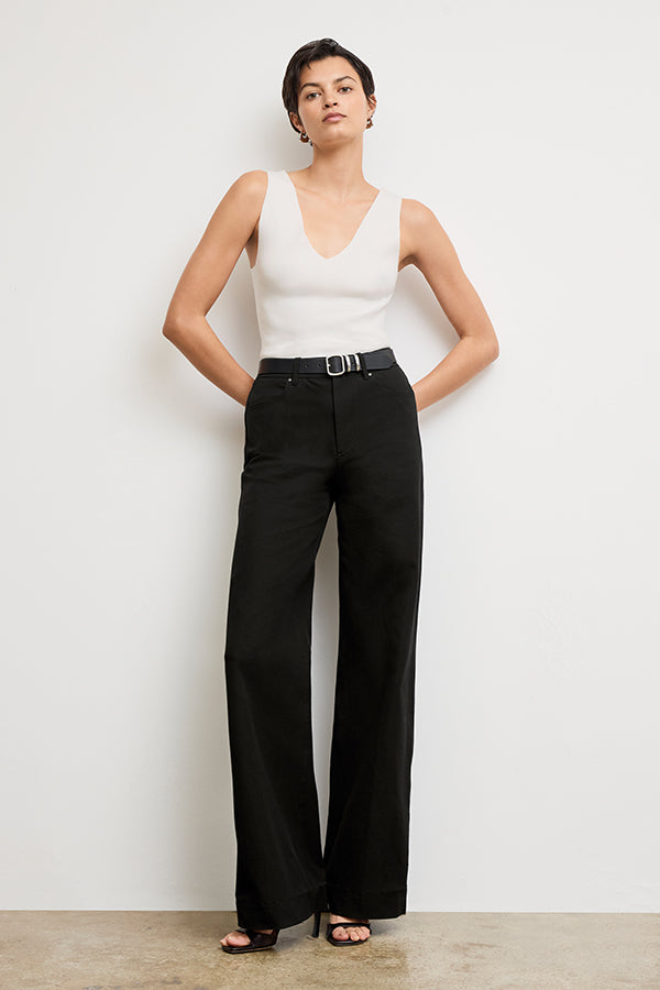 Milo Wide Leg Eco-Friendly Jeans - Better Than Denim in Black | Sustainable Fashion for Women, Casual Wear & Everyday Comfort
