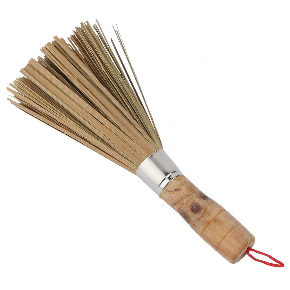 Bamboo Dish Brush with Long Handle - Eco-Friendly Kitchen Scrubber for Pots, Pans & Dishes - Strong Cleaning Power for Tough Stains - Perfect for Daily Dishwashing and Kitchen Cleaning