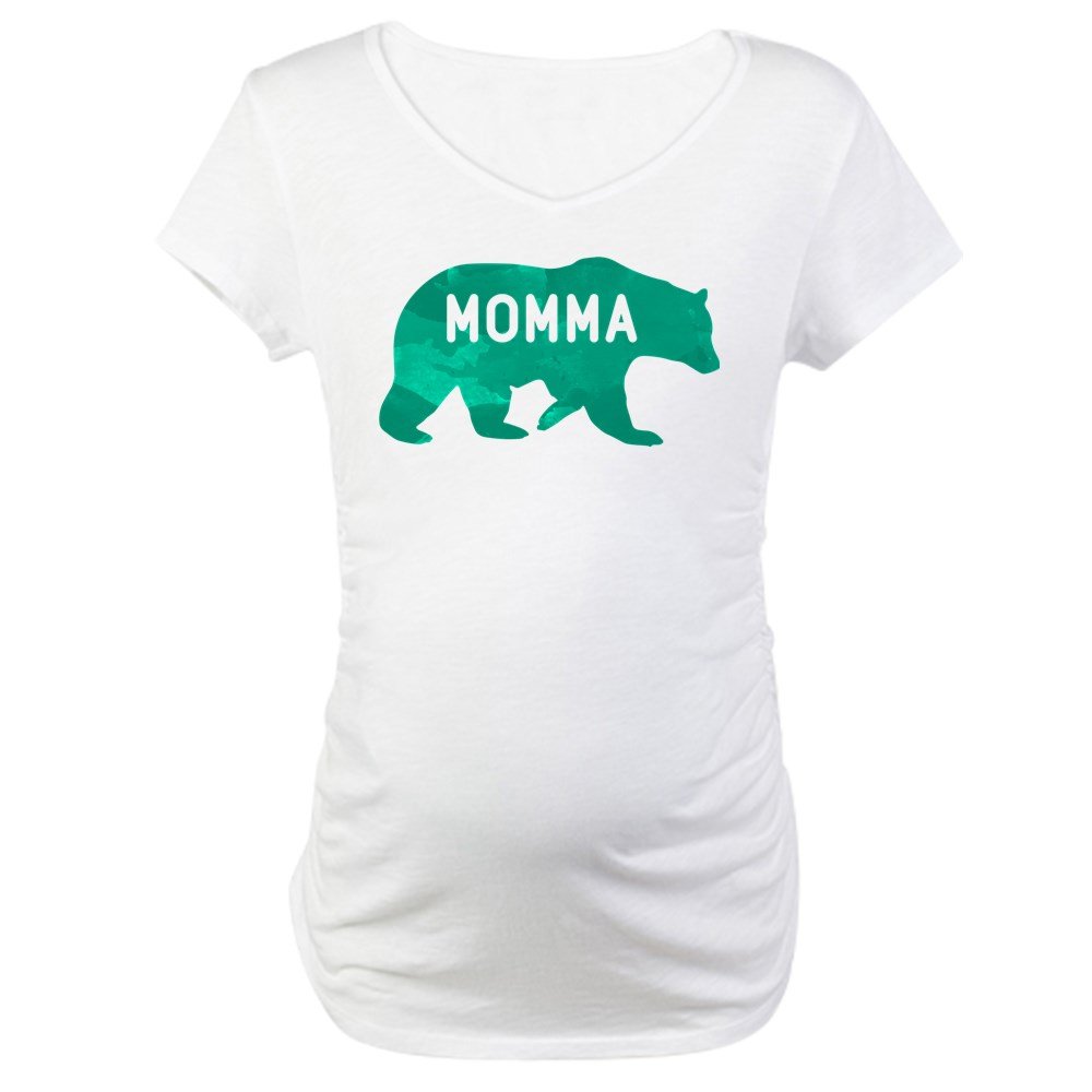 Momma Bear Maternity T-Shirt - Comfortable Cotton Pregnancy Tee for Expecting Mothers | Perfect for Baby Showers, Maternity Photos & Everyday Wear