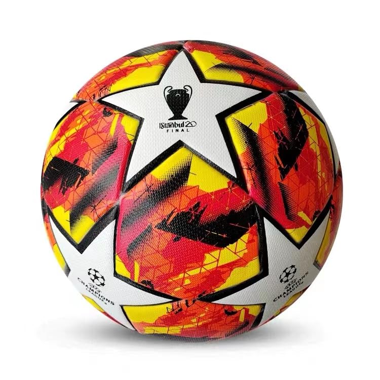Official UEFA Champions League Soccer Ball No. 5 - Match & Training Football for Adults & Youth - Perfect for Games, Practice & Fan Collectibles