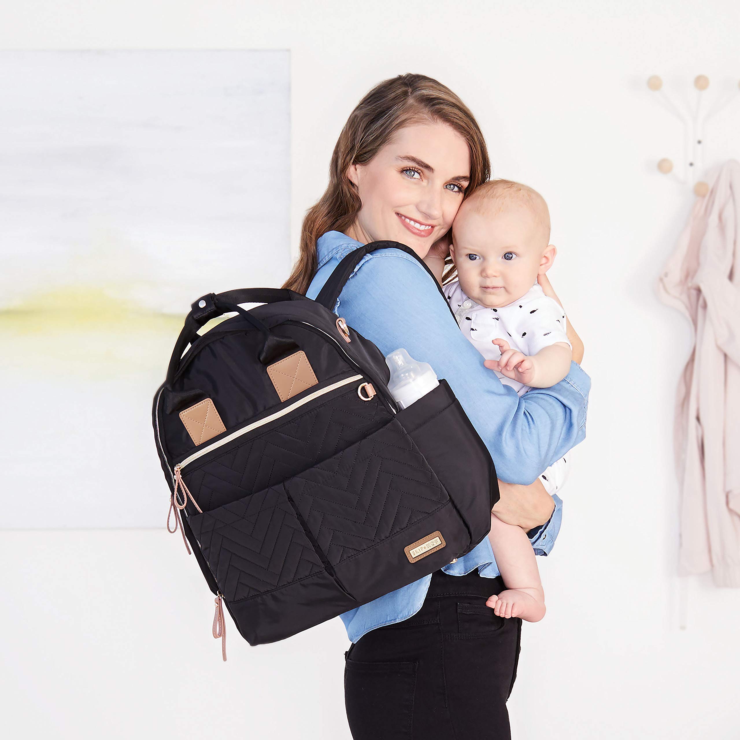 Skip Hop Diaper Bag Backpack - Stylish & Functional Baby Essentials Organizer for Moms & Dads - Perfect for Travel, Daycare & On-the-Go Parenting
