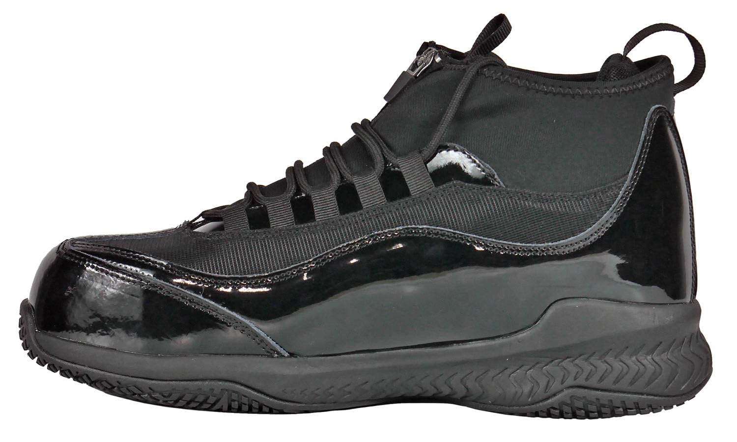 HOSS Composite Safety Toe Work Shoes - Lightweight Athletic Style for Men, Size 8 Wide (8W), Black (Model# 50147) - Perfect for Construction, Warehouse & Industrial Work