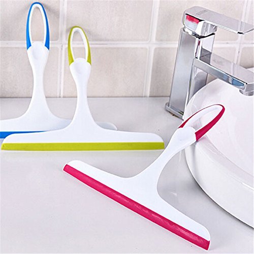 2-Pack Multi-Color Kitchen Squeegee Wiper Set - Dishwasher Safe Silicone Scraper for Windows, Shower Glass & Countertops Cleaning