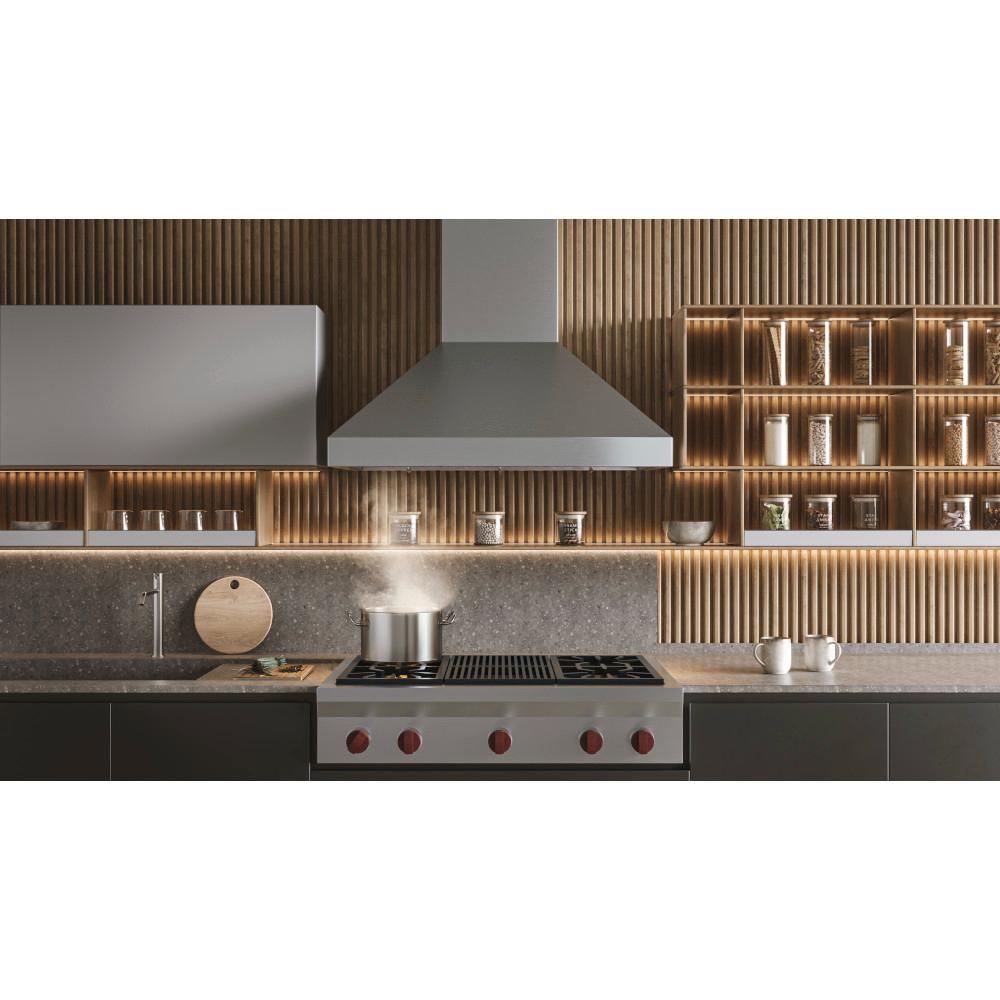 WPP1 Series 36 Inch Stainless Steel Chimney Range Hood with IQ12 Blower System - Powerful Kitchen Ventilation for Home Cooking & Grilling