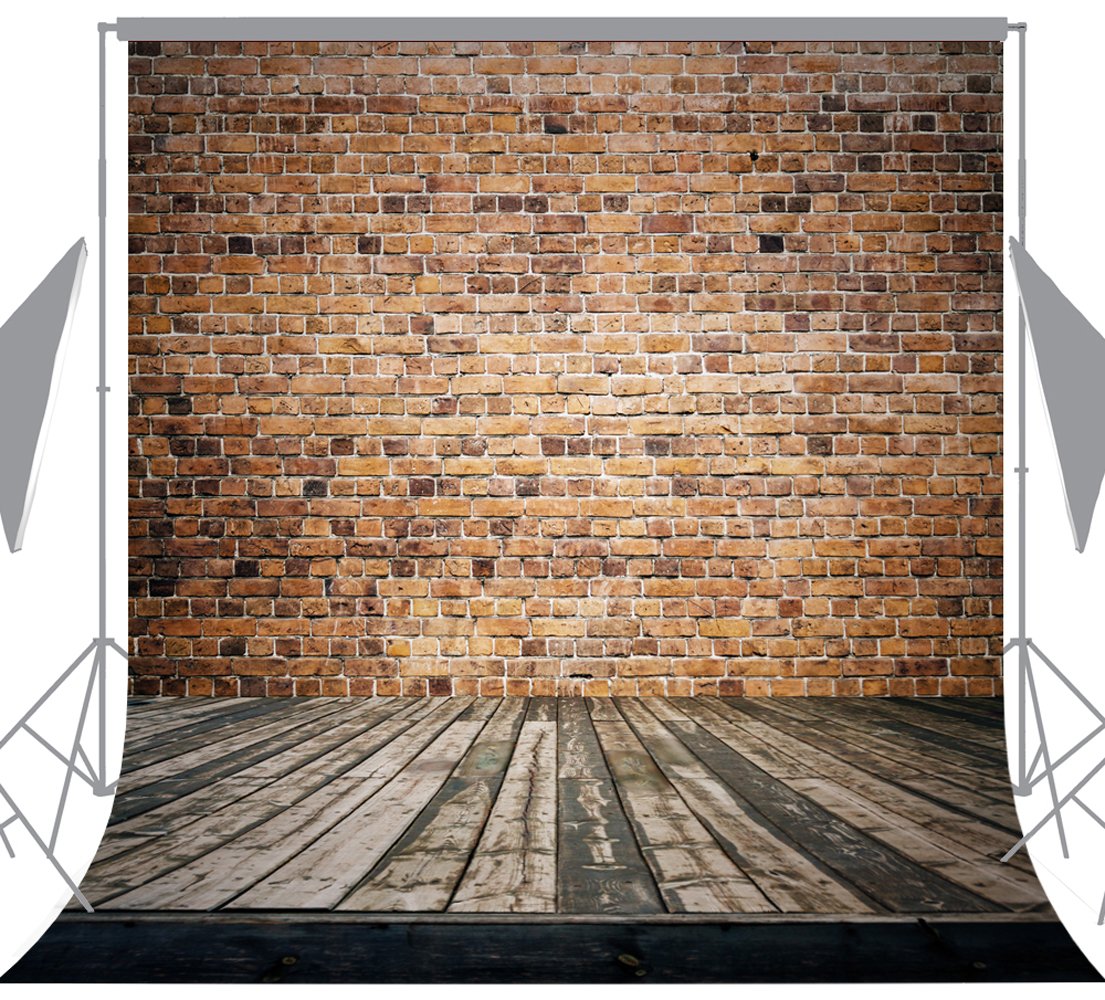 10x10ft Retro Brick Wall Seamless Vinyl Photography Backdrop - Studio Background for Portraits, Fashion, Product Photography - Perfect for Indoor/Outdoor Photo Shoots, Social Media Content Creation
