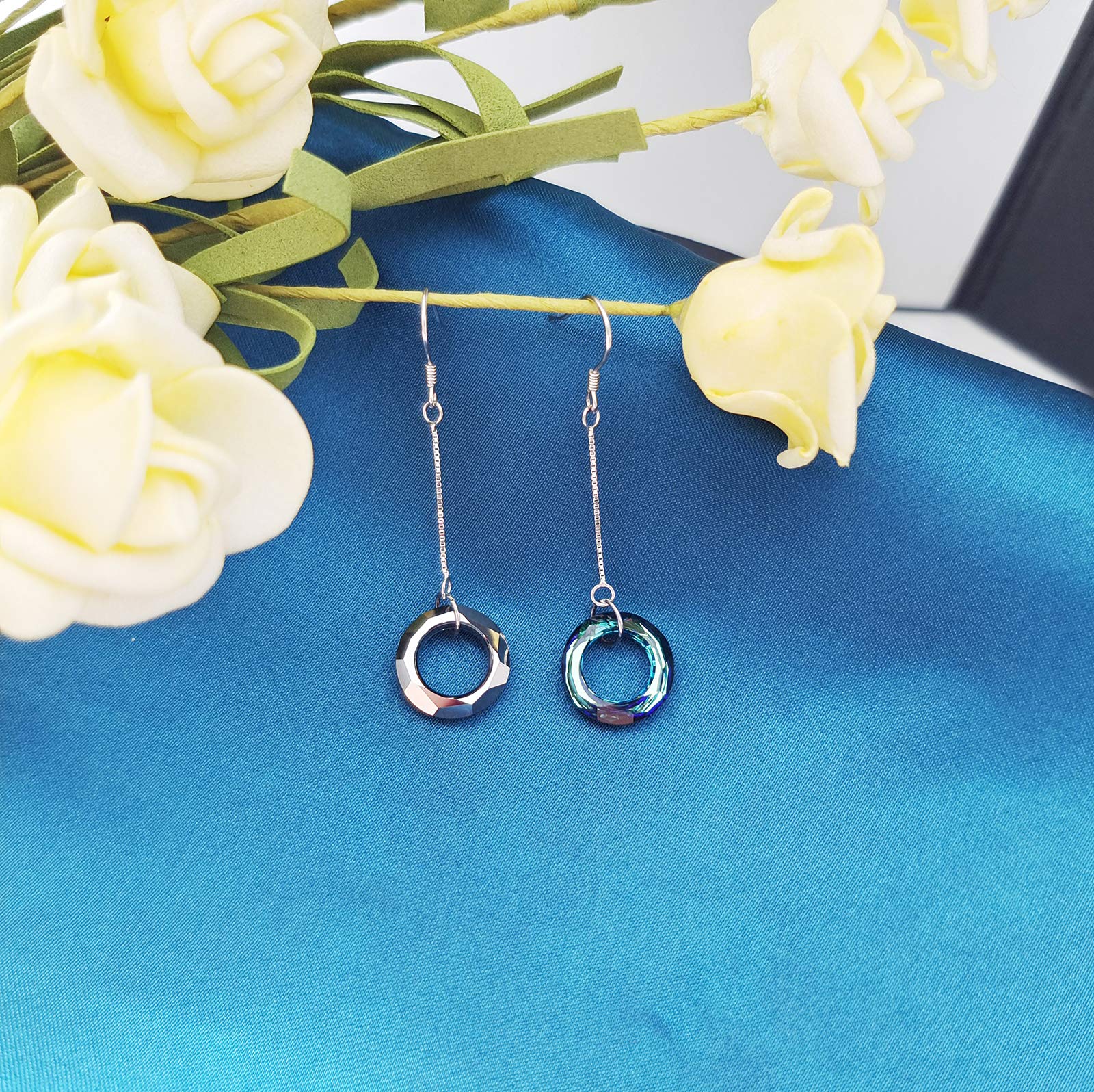 Austria Crystal Dangle Long Earrings for Women - Hypoallergenic Jewelry Gifts for Mother's Day, Anniversary & Birthday | Elegant Evening Wear & Special Occasion Accessories