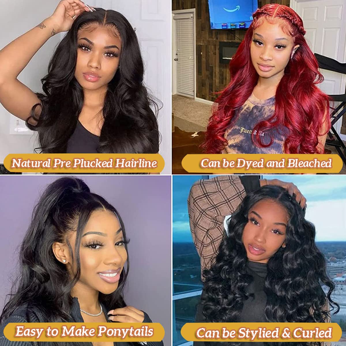 Smavida 16-Inch Body Wave Tape-In Hair Extensions for Black Women – 20pcs 50g Human Hair Wefts with Thick Ends & Skin Wefts | Natural Black Hair for Everyday Styling & Special Occasions